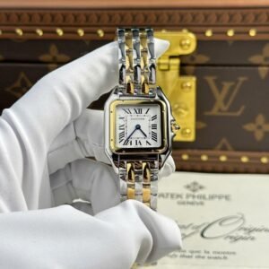 Cartier Panthère Medium Model Steel & Yellow White Dial Best Replica BVF 27mm x 36mm