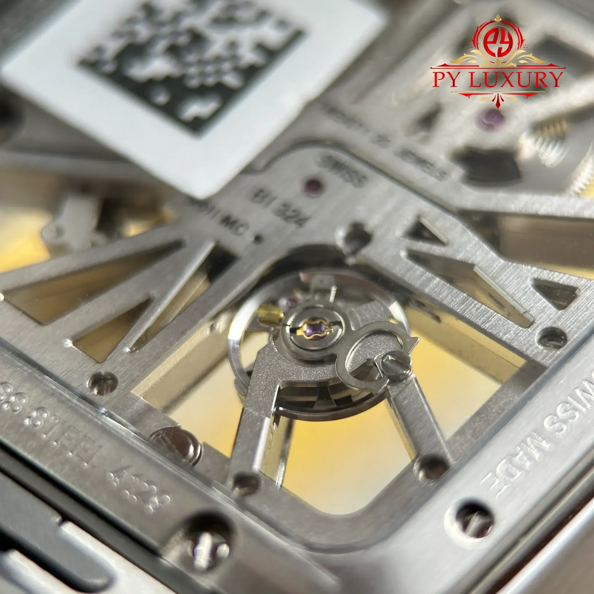 Cartier Santos Skeleton LM Steel & Yellow Gold WHSA0019 Steel Bracelet Super Clone MLF 39.8mm - 图片 12