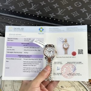 Rolex Datejust Two Tone 10K Rose Gold Wrapped White MOP Dial Jubilee 31mm
