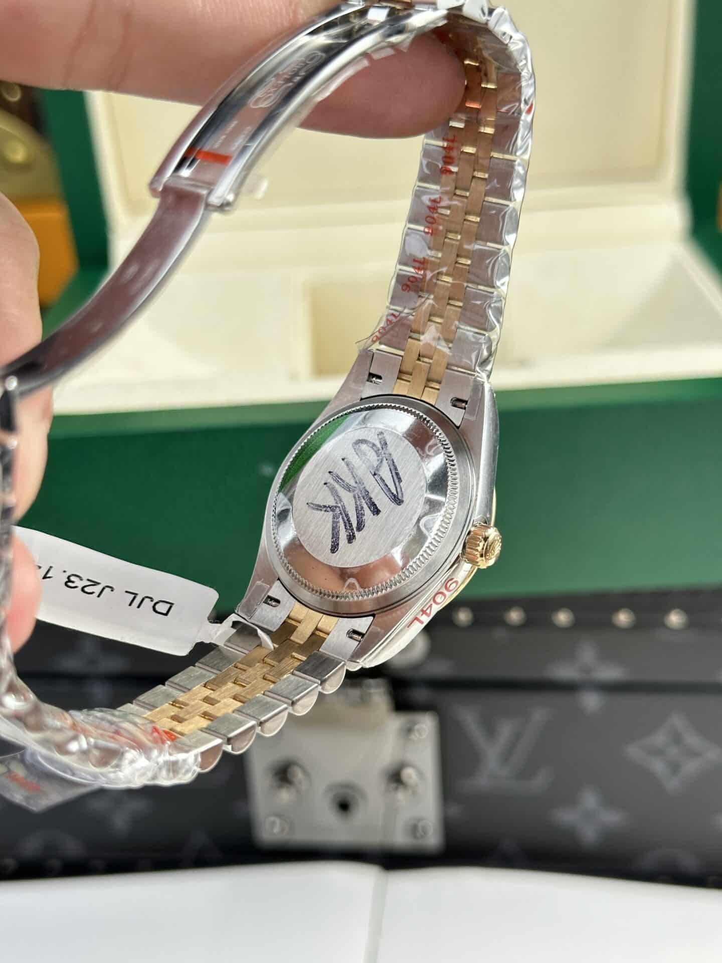 Rolex Datejust Two Tone Lady 10K Yellow Gold Wrapped Black Dial Jubilee 31mm - 图片 7
