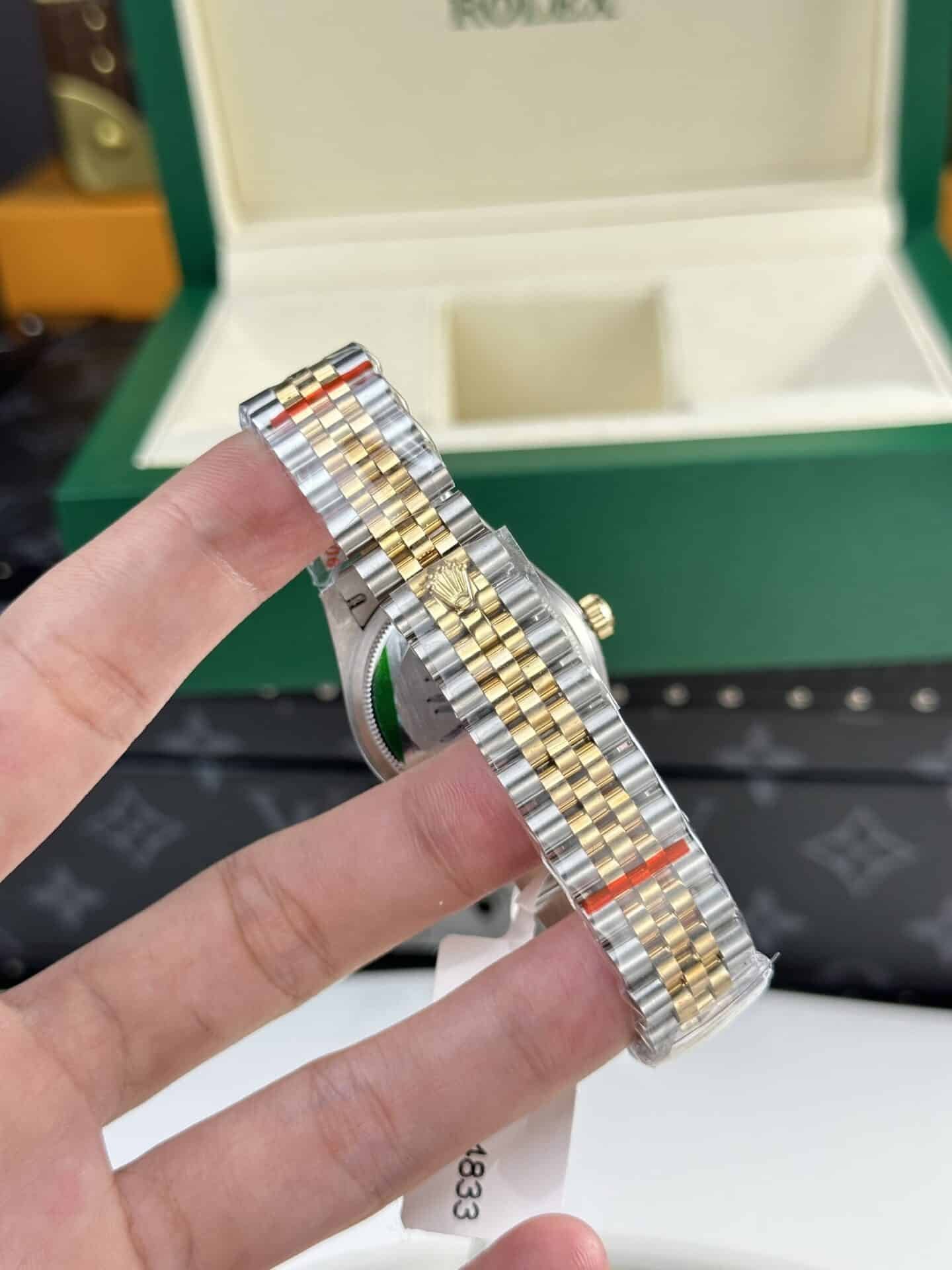 Rolex Datejust Two Tone Lady 10K Yellow Gold Wrapped Black Dial Jubilee 31mm - 图片 8