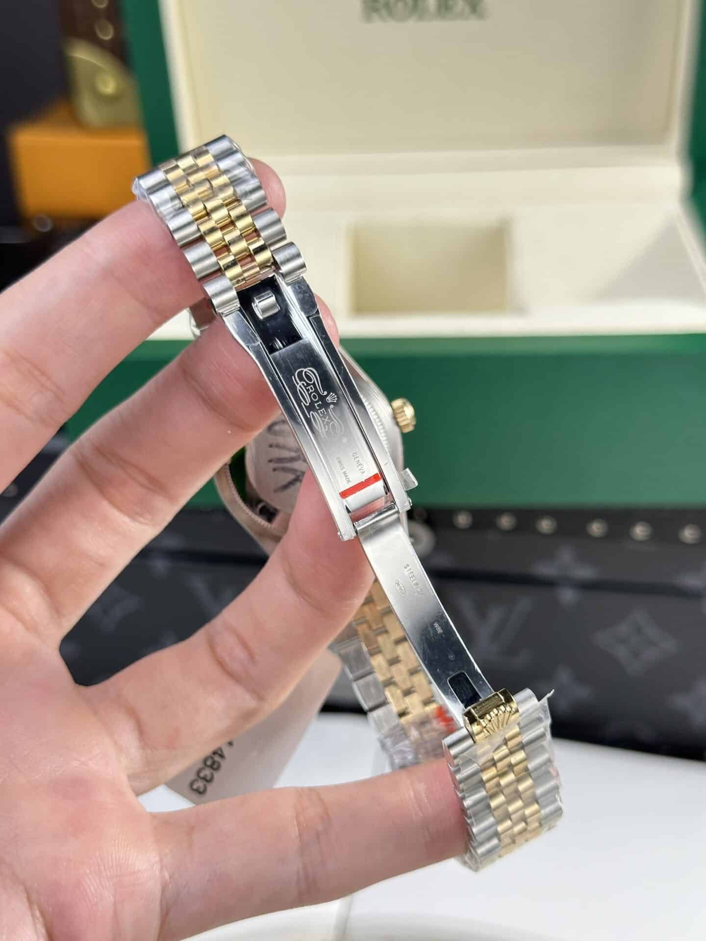 Rolex Datejust Two Tone Lady 10K Yellow Gold Wrapped Black Dial Jubilee 31mm - 图片 9