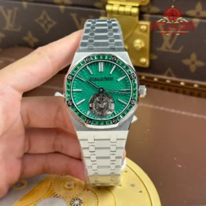 Audemars Piguet Royal Oak Selfwinding Flying Tourbillon 26532IC Green Dial Emerald Bezel 1:1 Best Edition BBS Factory 41mm