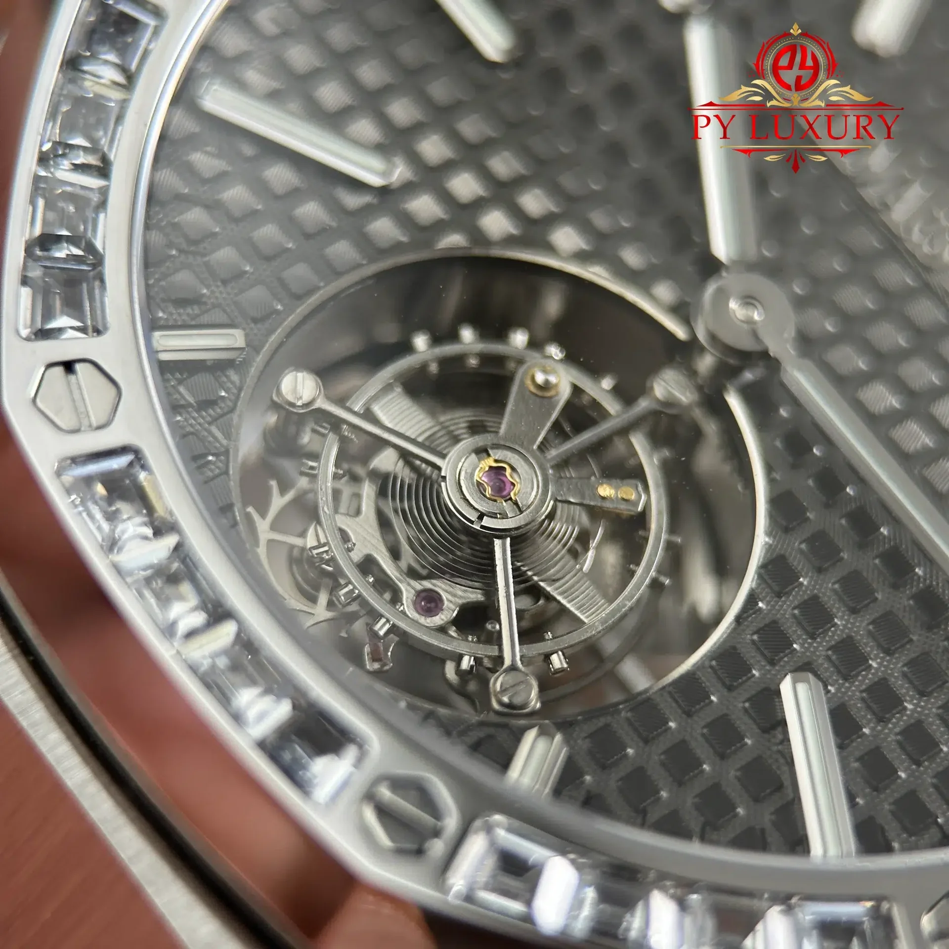 Audemars Piguet Royal Oak Flying Tourbillon 26730BC Grey Dial Diamond Bezel Best Replica BBS 41mm - 图片 7