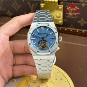 Audemars Piguet Royal Oak Selfwinding Flying Tourbillon 26730TI 50th Anniversary Blue Dial Best Replica BBS 41mm