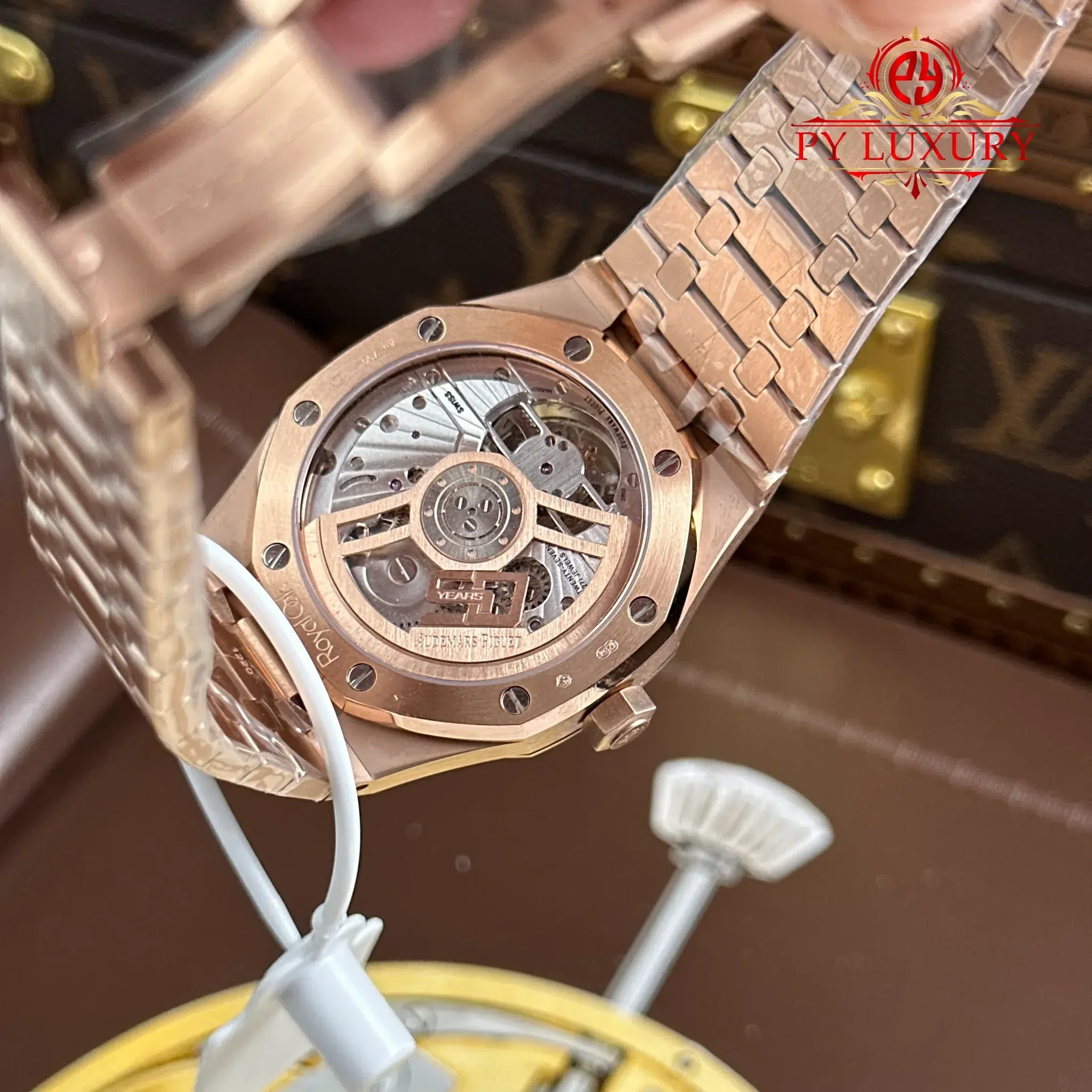 Audemars Piguet Royal Oak Selfwinding Flying Tourbillon 26730OR Rose Gold Sandblasted Grey Dial Best Replica BBS 41mm - 图片 10