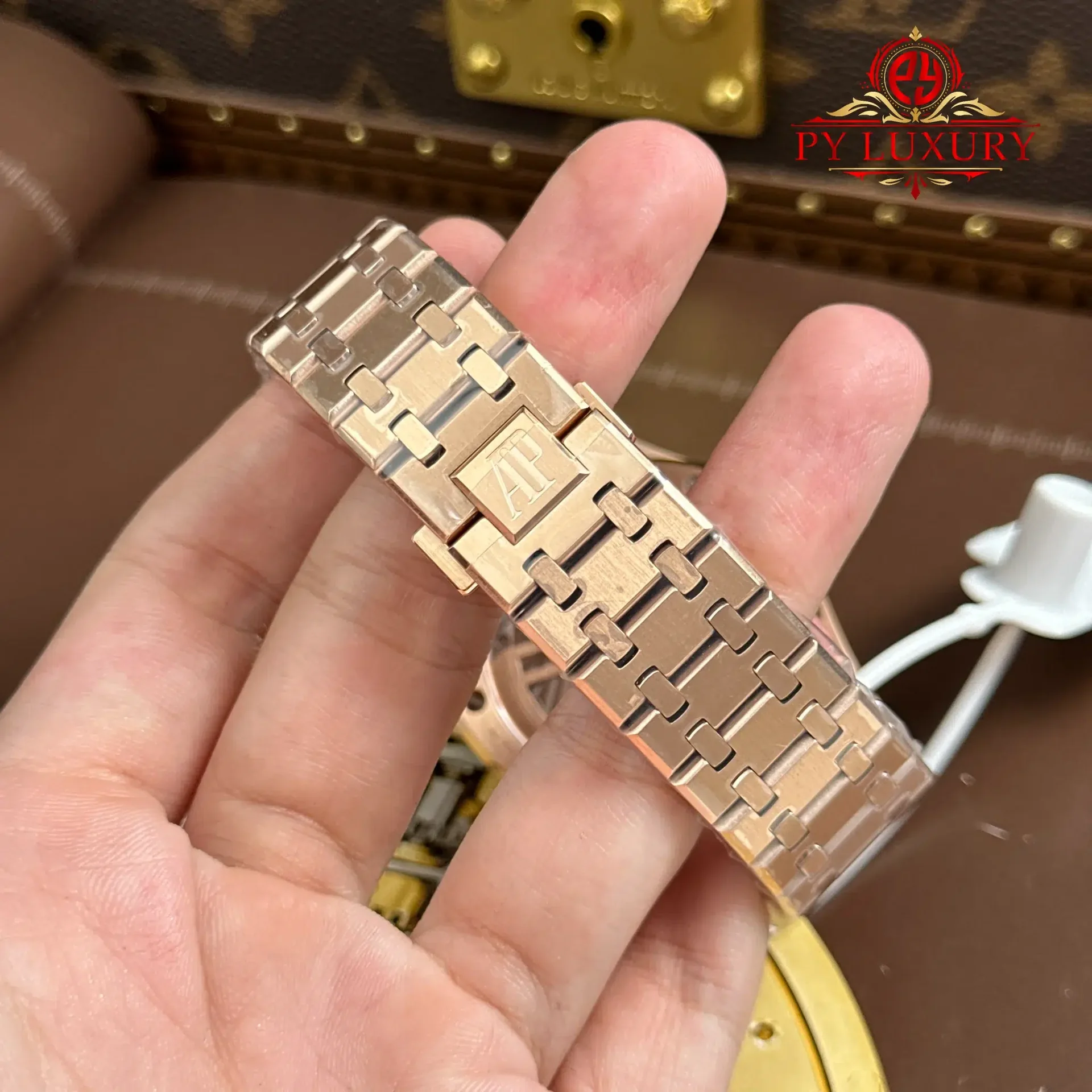 Audemars Piguet Royal Oak Selfwinding Flying Tourbillon 26730OR Rose Gold Sandblasted Grey Dial Best Replica BBS 41mm - 图片 12