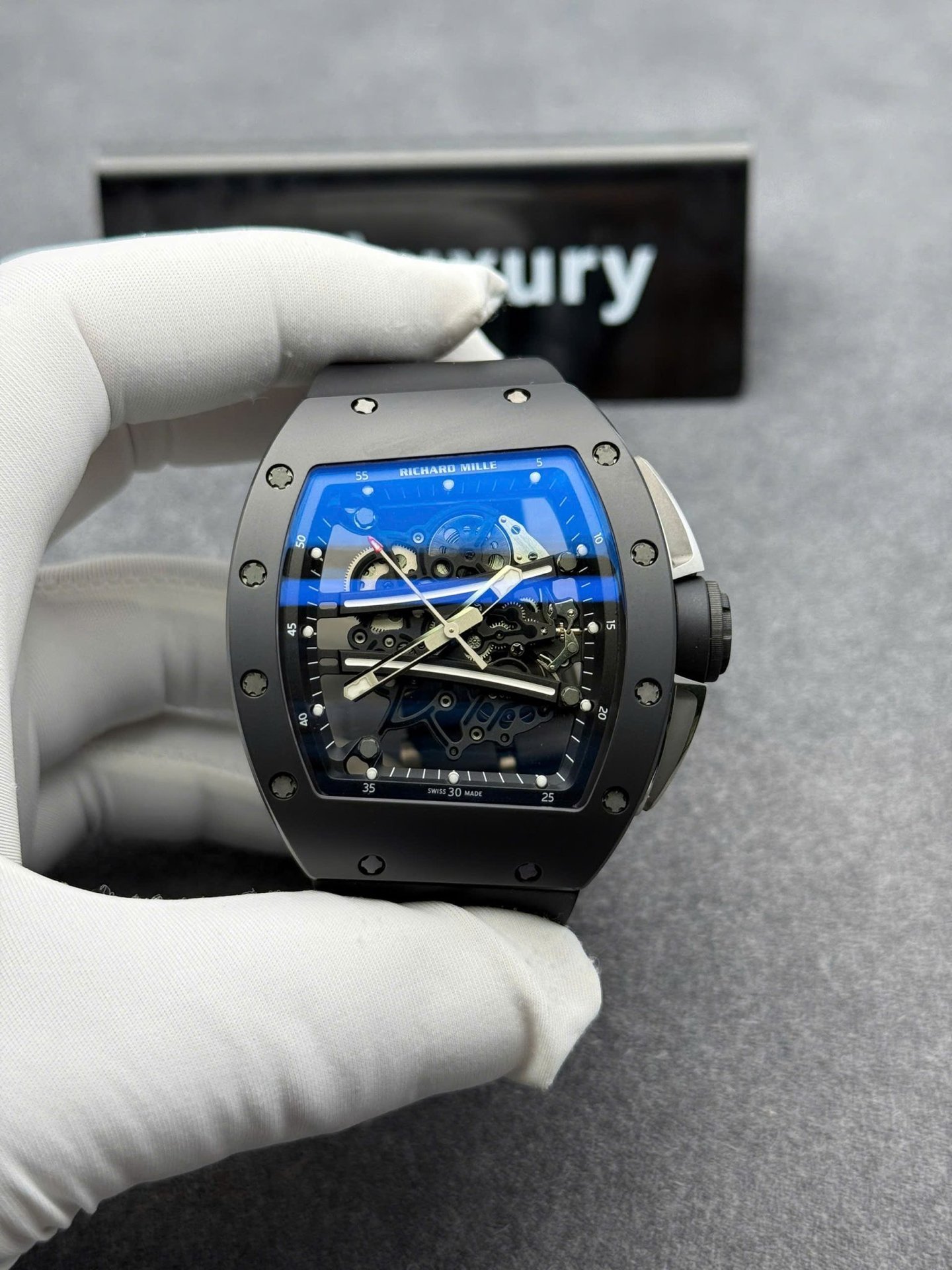 Richard Mille RM61-01 Yohan Blake All Black 1:1 Custom Made Vaucher Movement Exclusive Quality 42.7mm x 50.23mm
