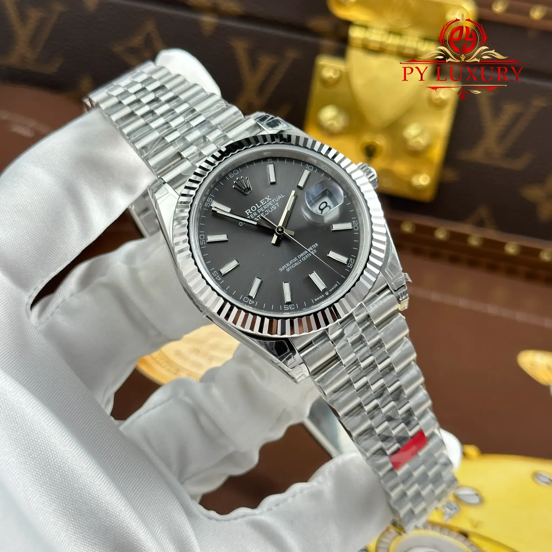 Rolex Datejust 126334 Slate Index Dial Jubilee Bracelet 1:1 Best Replica VSF 41mm - 图片 2