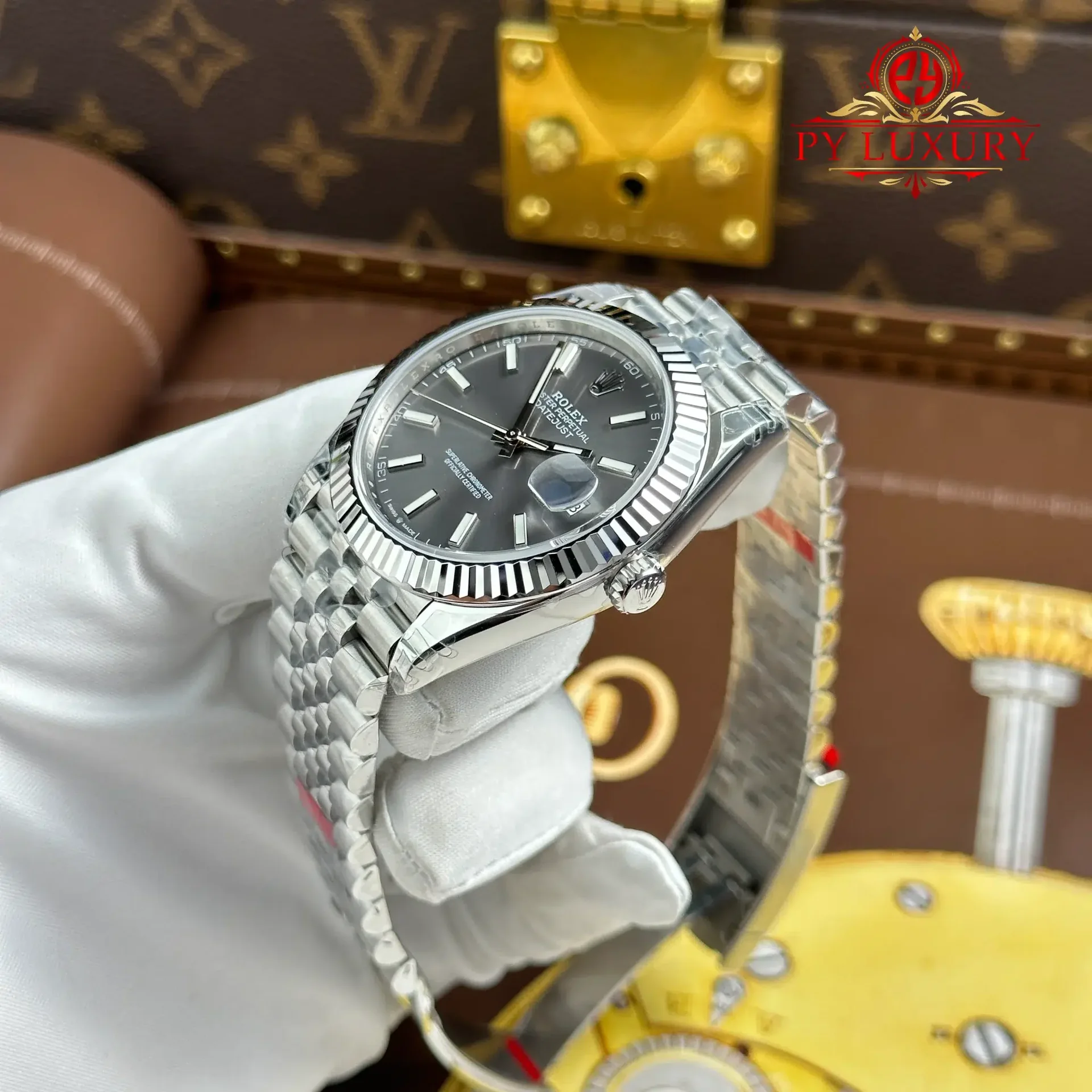 Rolex Datejust 126334 Slate Index Dial Jubilee Bracelet 1:1 Best Replica VSF 41mm - 图片 3