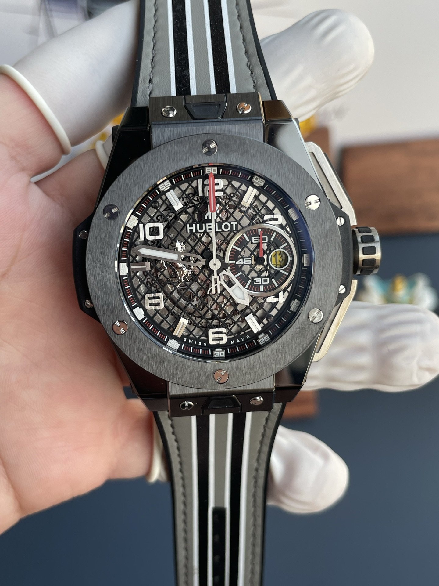 Hublot Big Bang Ferrari 401.FX.1123.VR Ceramic Grey Best Replica HBBF 45mm