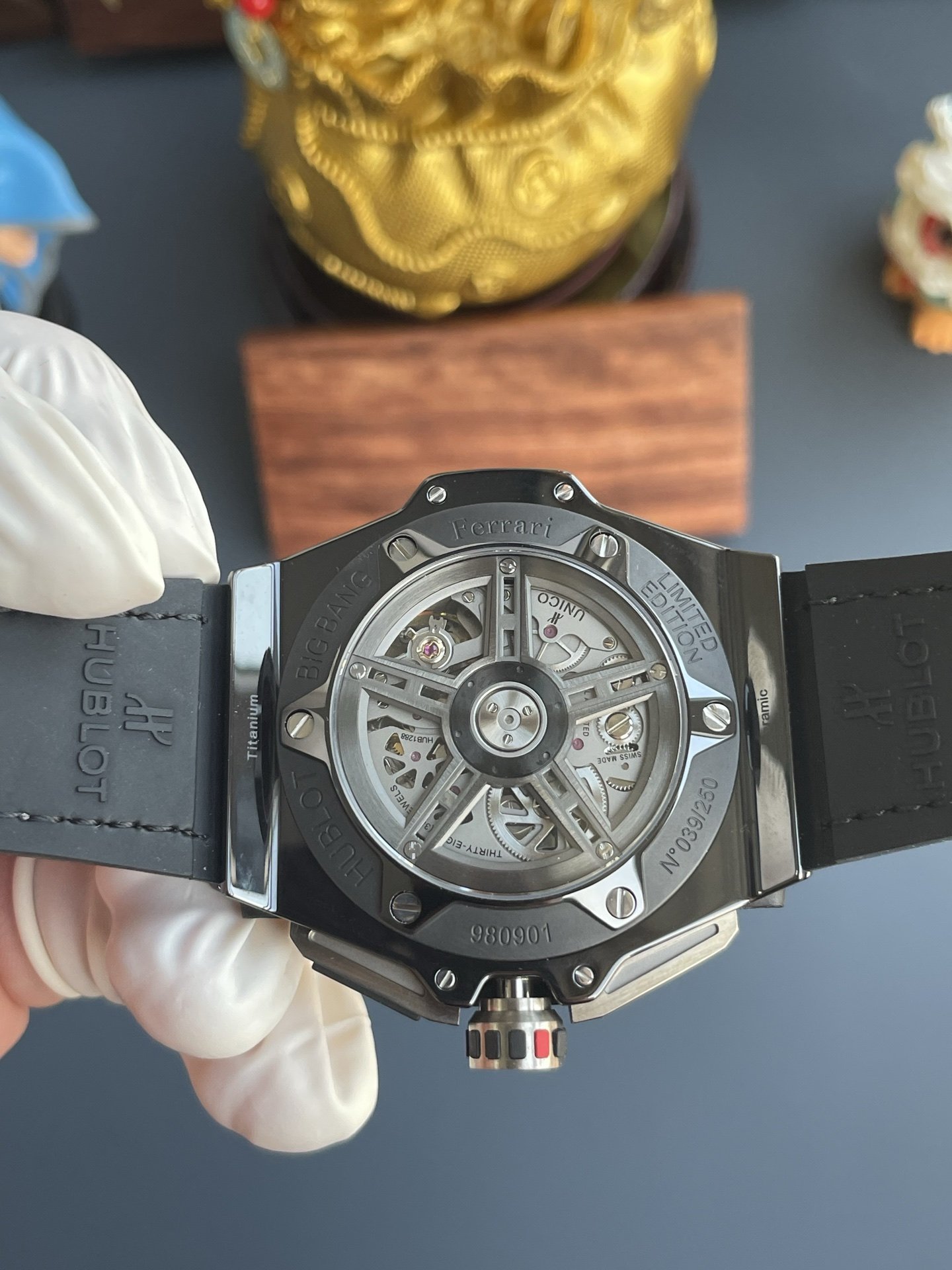 Hublot Big Bang Ferrari 401.FX.1123.VR Ceramic Grey Best Replica HBBF 45mm - 图片 7