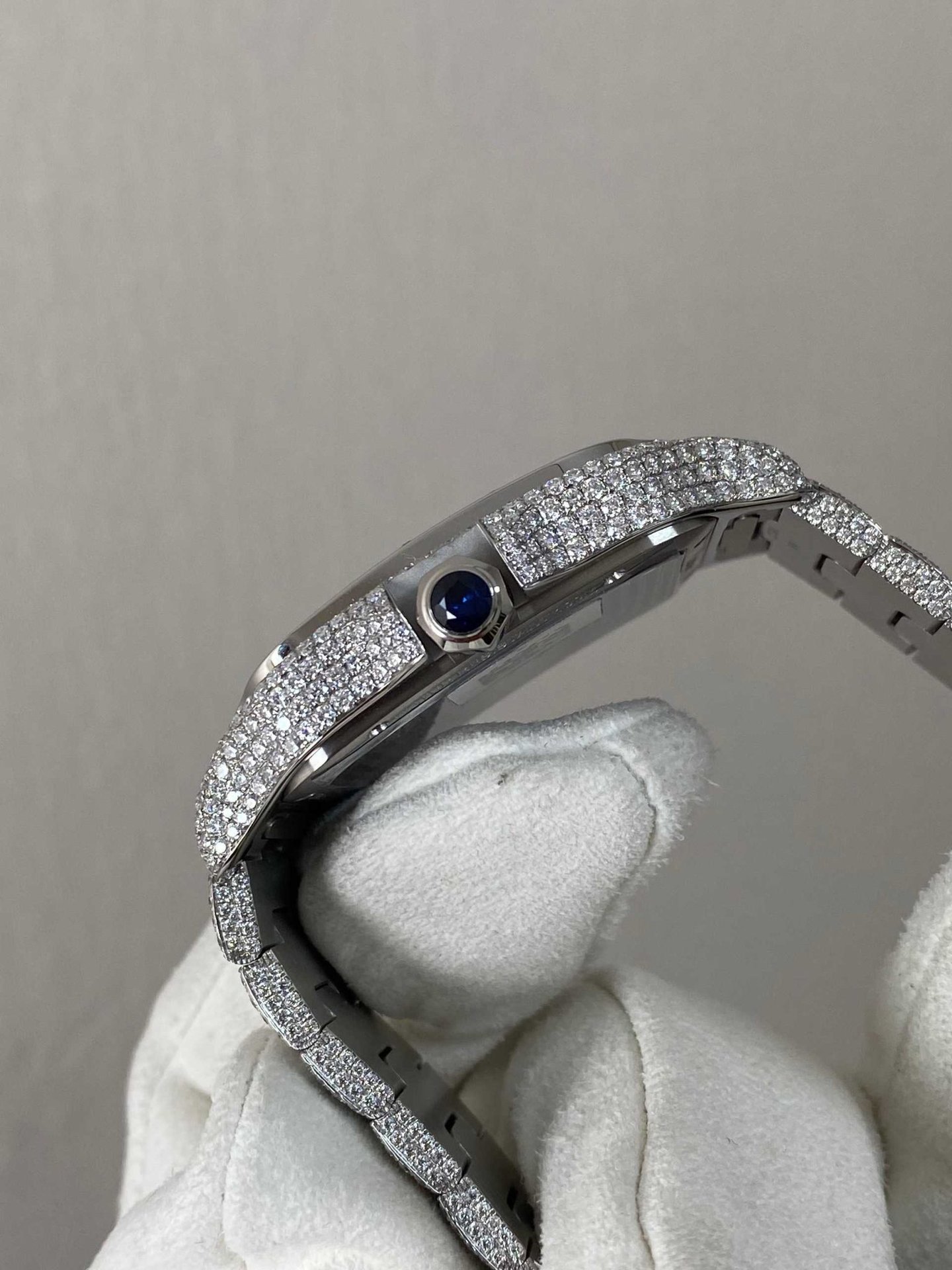 Cartier Santos Skeleton Bust Down Moissanite Super Clone MLF 39.8mm - 图片 7