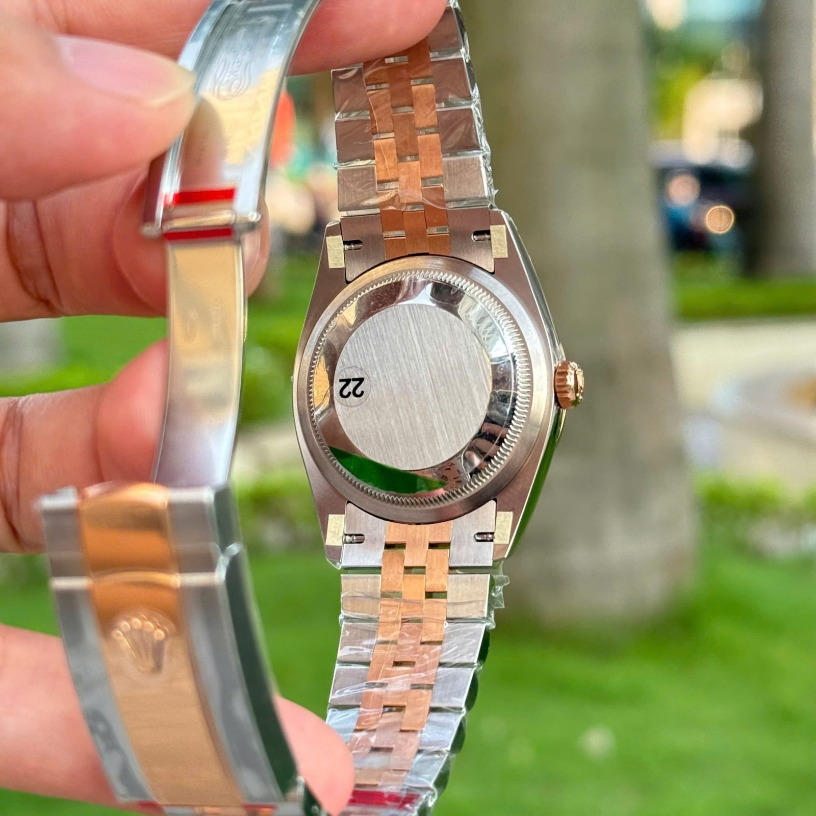 Rolex Datejust 126231 Steel & Rose Gold Custom Natural MOP Diamond Dial Jubilee Bracelet 1:1 Best Replica VSF 36mm - 图片 8