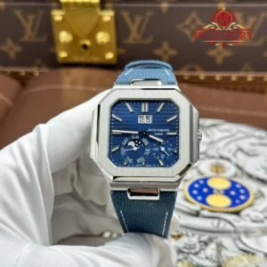 Patek Philippe Cubitus 5822P-001 Blue Dial Textile Strap 1:1 Best Replica 45mm