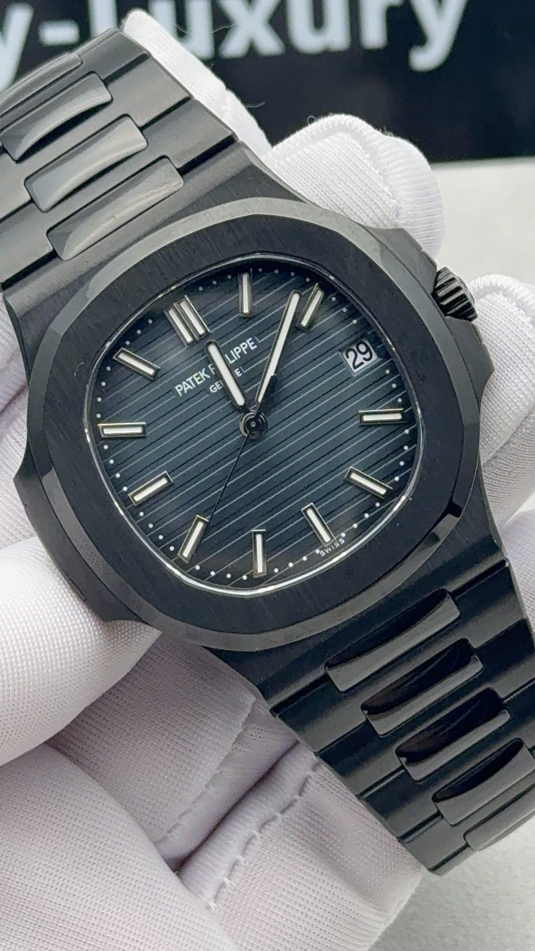 Patek Philippe Nautilus 5711 Black Venom DLC-PVD Limited Edition Custom 1:1 ACE Movement 40mm - 图片 3