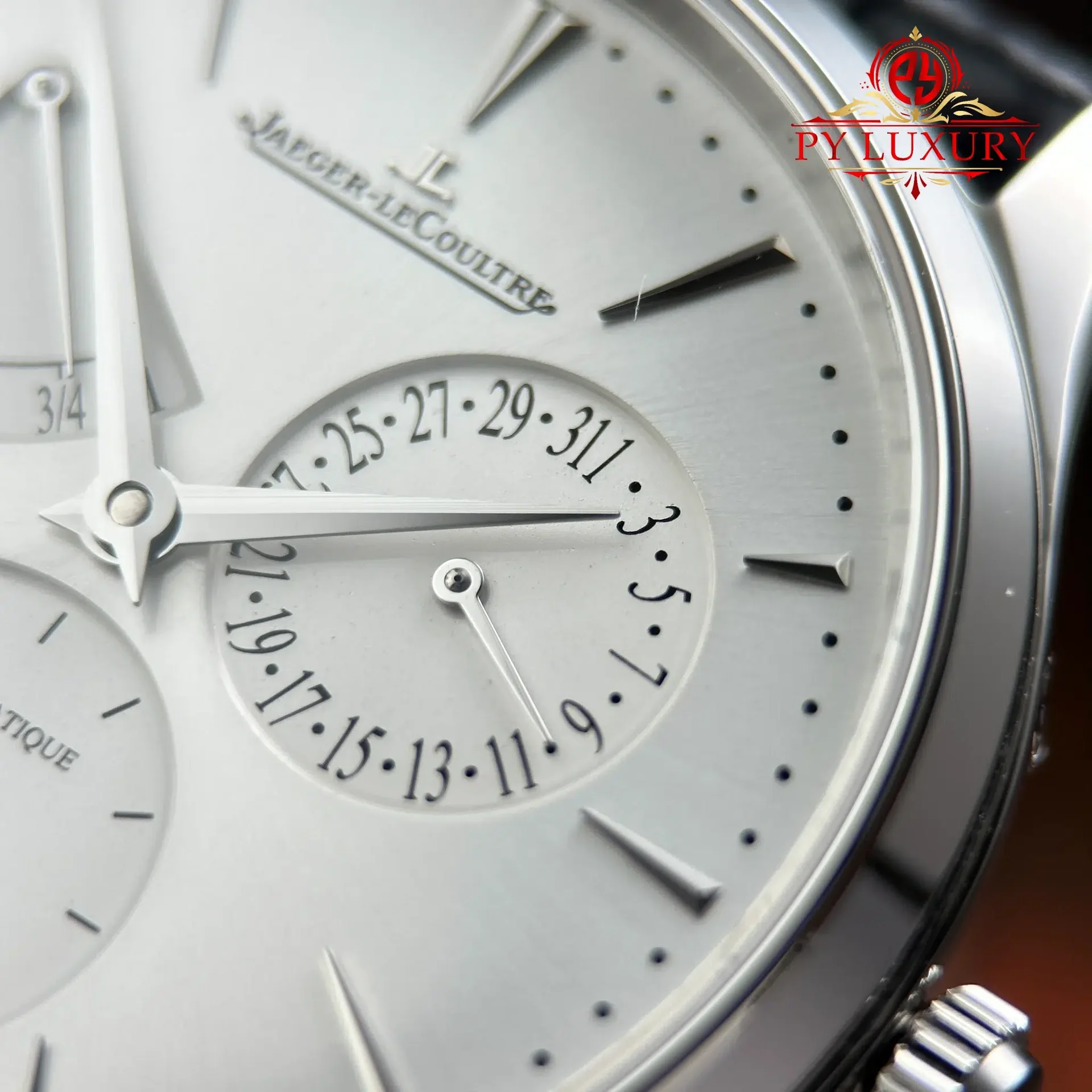 Jaeger Lecoultre Master Ultra Thin Power Reserve Q1378421 Silver Dial Leather Strap Best Replica APSF 39mm - 图片 8