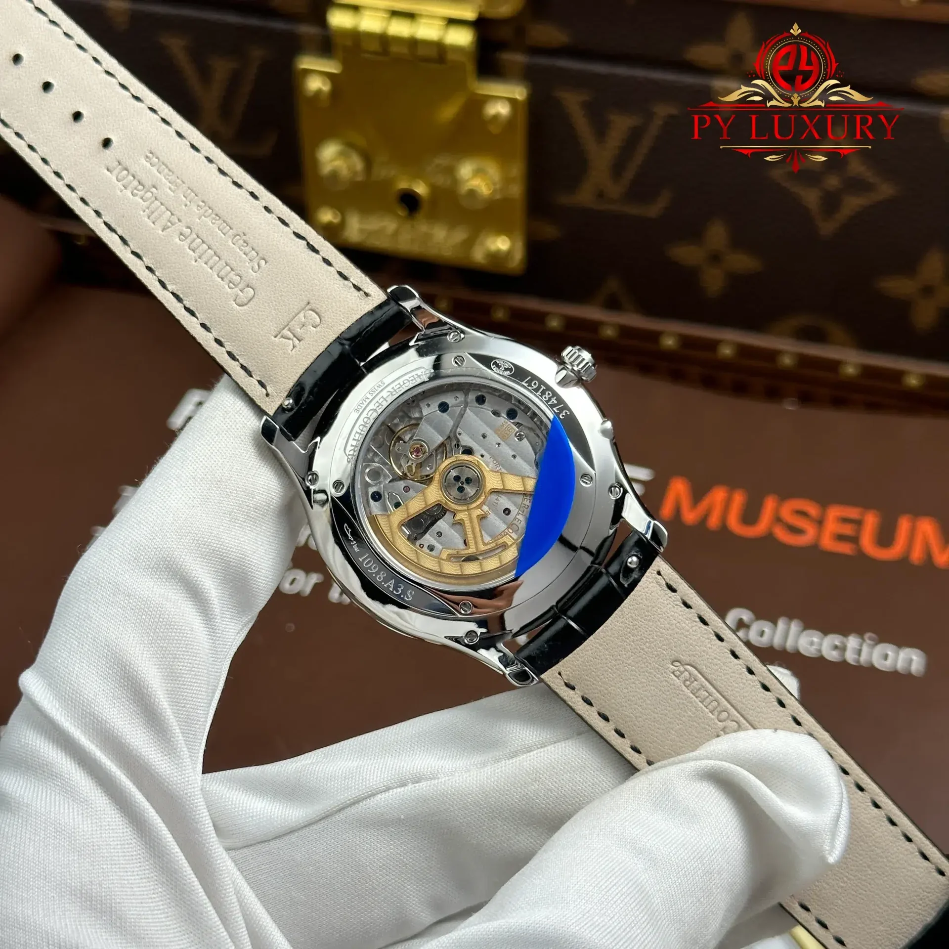 Jaeger Lecoultre Master Ultra Thin Power Reserve Q1378421 Silver Dial Leather Strap Best Replica APSF 39mm - 图片 13