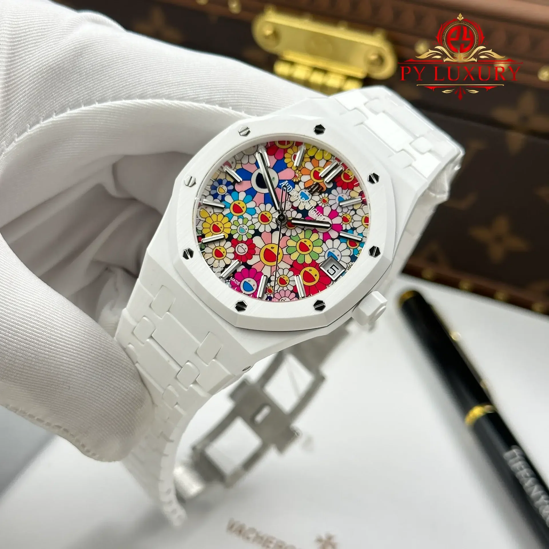 Audemars Piguet Royal Oak 15500 White Ceramic Sunflower Dial 1:1 Best Replica APSF 41mm - 图片 3