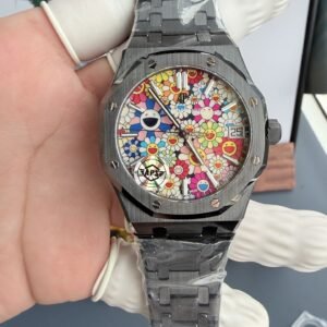 Audemars Piguet Royal Oak 15500 Black Ceramic Sunflower Dial 1:1 Best Replica APSF 41mm