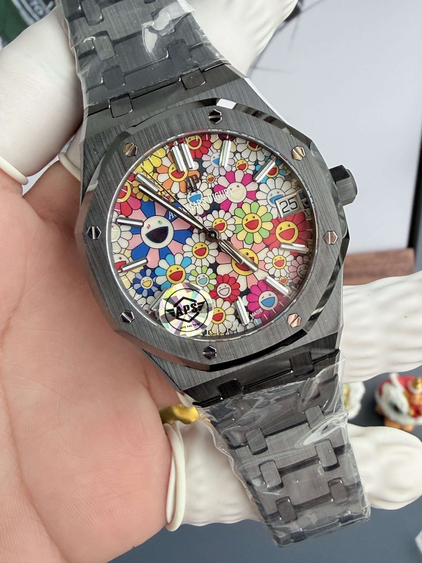 Audemars Piguet Royal Oak 15500 Black Ceramic Sunflower Dial 1:1 Best Replica APSF 41mm - 图片 3