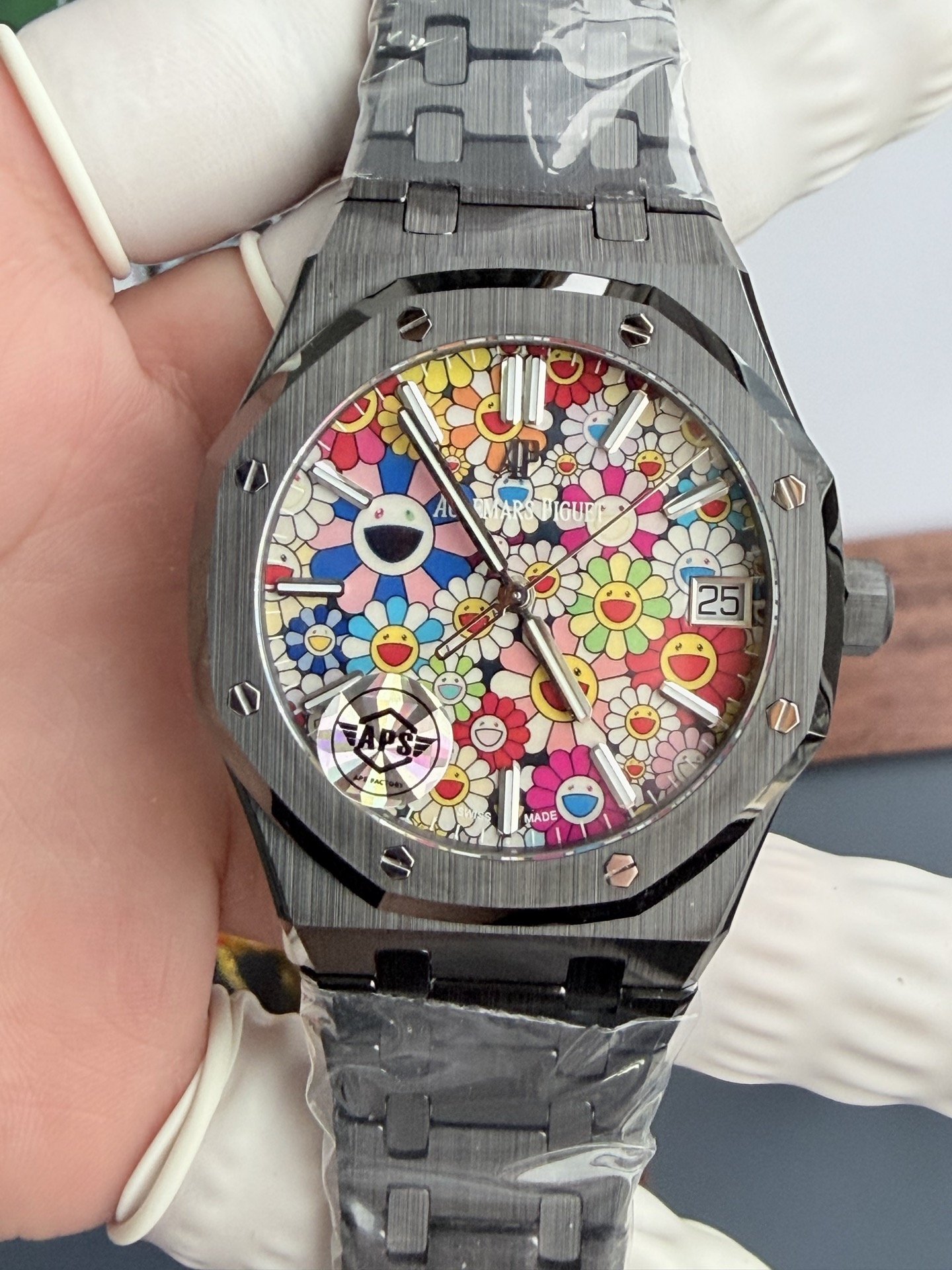 Audemars Piguet Royal Oak 15500 Black Ceramic Sunflower Dial 1:1 Best Replica APSF 41mm - 图片 4