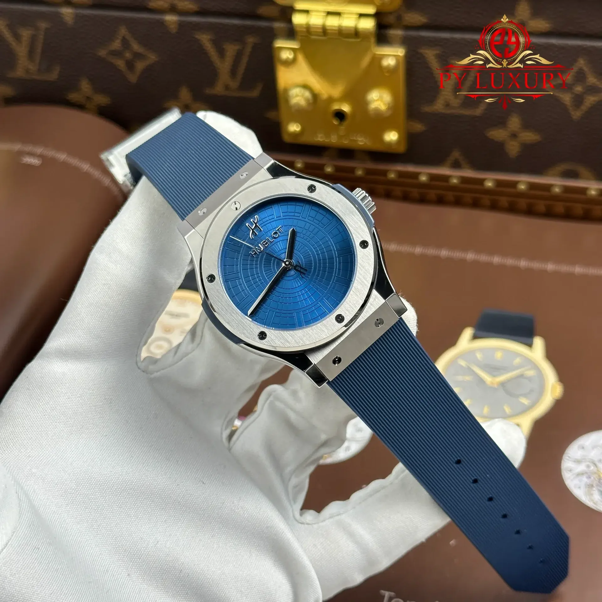 Hublot Classic Fusion Special Edition Boutique PISA 1940 Titaniun Blue Dial 1:1 Best Replica JJZ 42mm - 图片 2