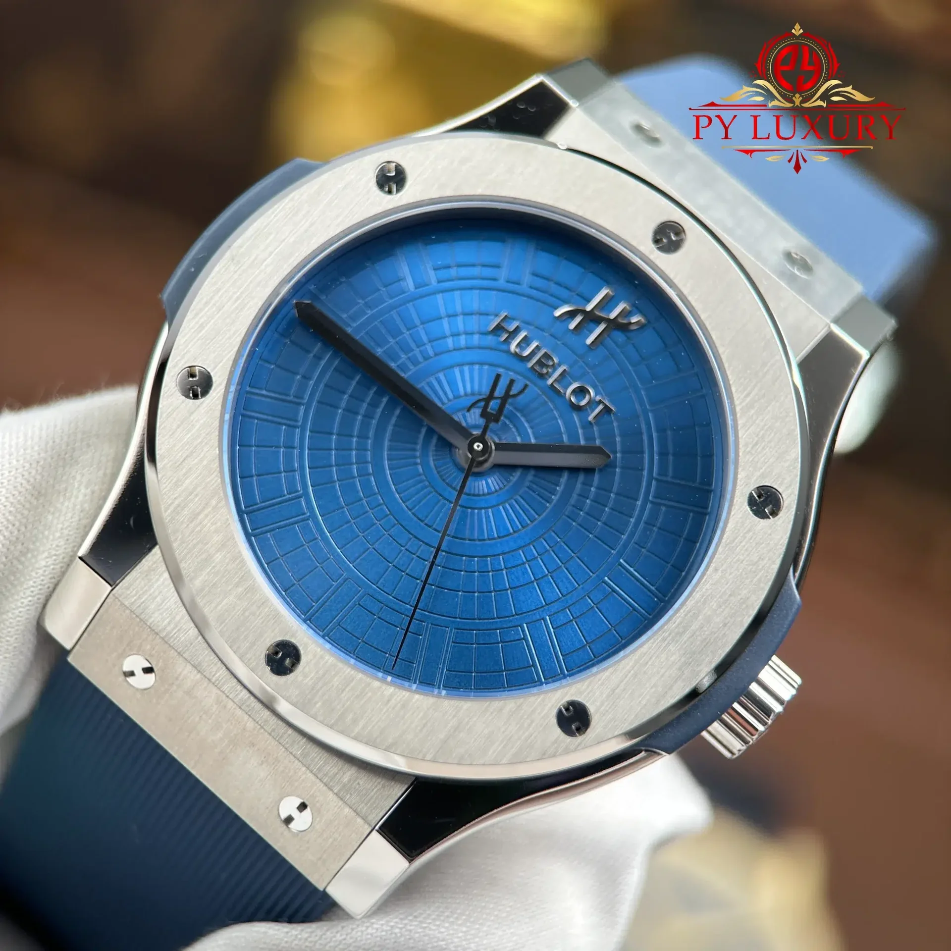Hublot Classic Fusion Special Edition Boutique PISA 1940 Titaniun Blue Dial 1:1 Best Replica JJZ 42mm - 图片 3