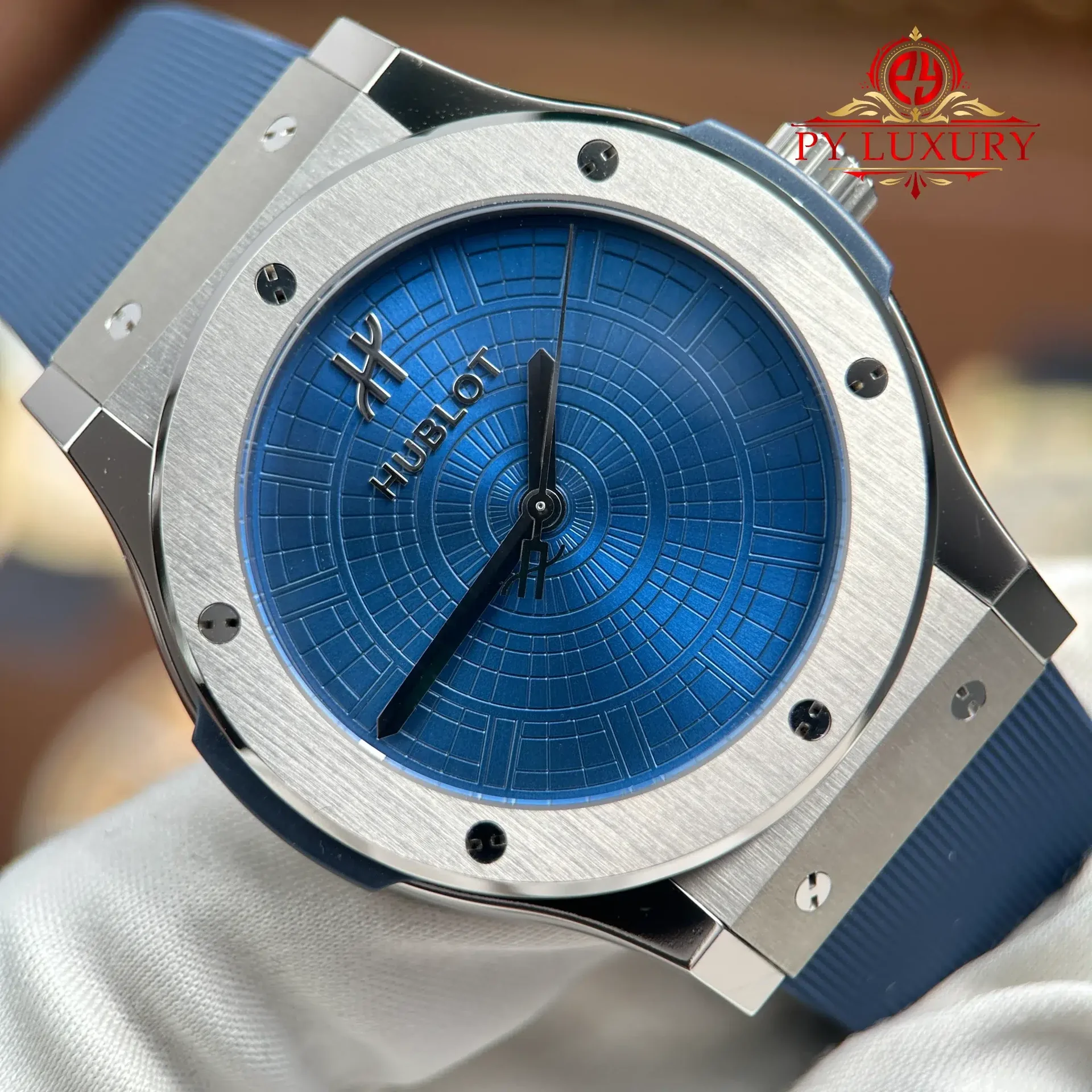Hublot Classic Fusion Special Edition Boutique PISA 1940 Titaniun Blue Dial 1:1 Best Replica JJZ 42mm - 图片 4