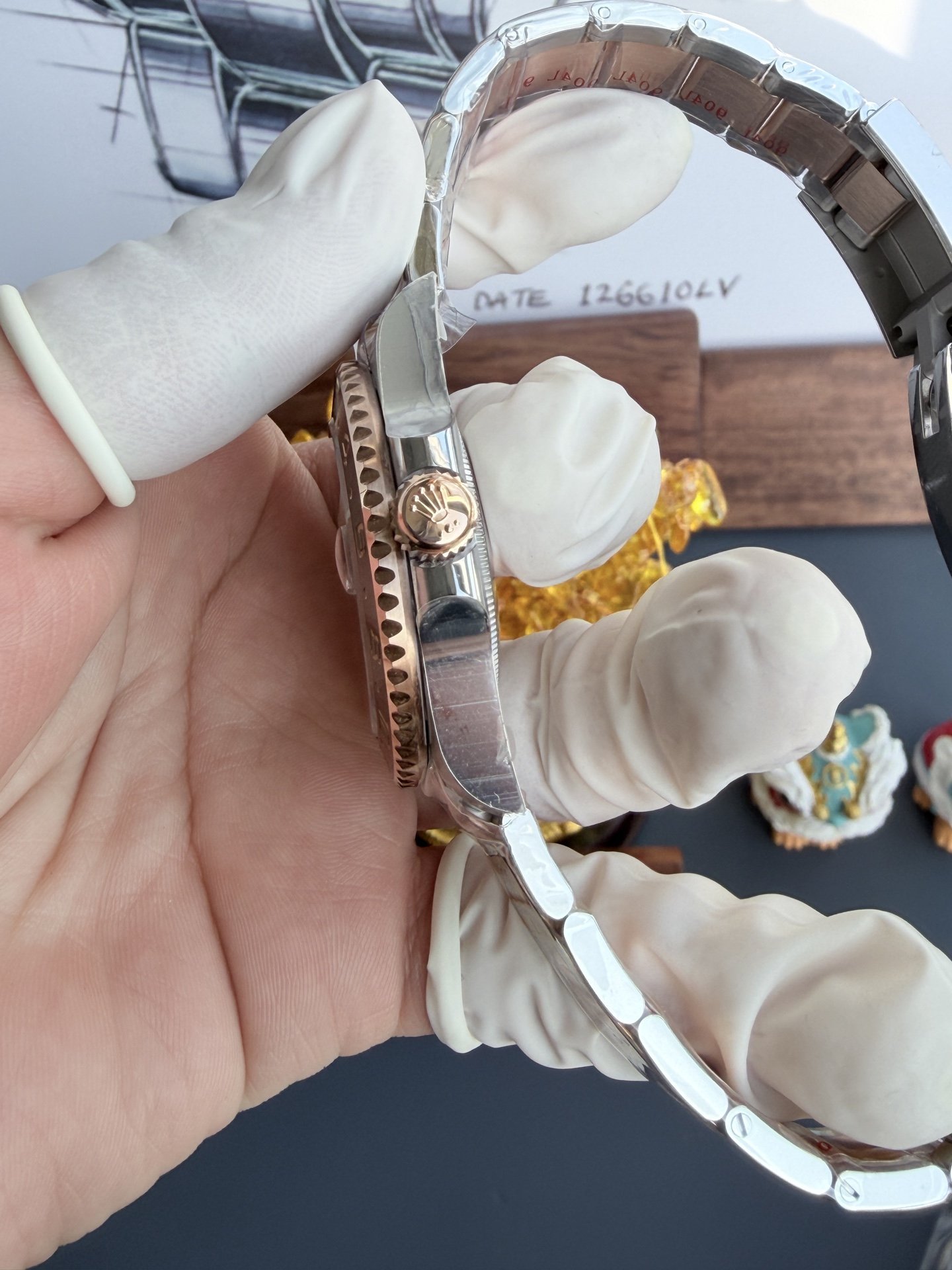 Rolex GMT-Master II 126711CHNR Two Tone Root Beer Black Dial Oyster Bracelet Super Clone ARF 40mm - 图片 8