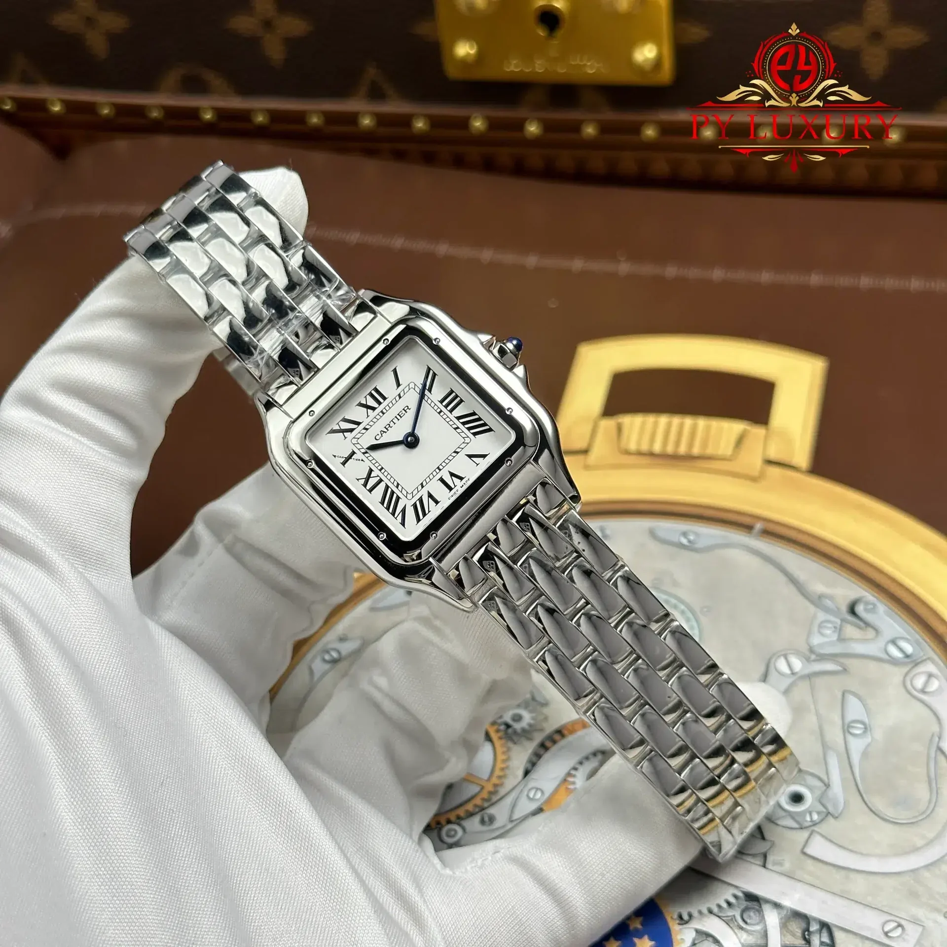 Cartier Panthère Large Model WSPN0016 Steel White Dial Best Replica 31mm x 42mm - 图片 2
