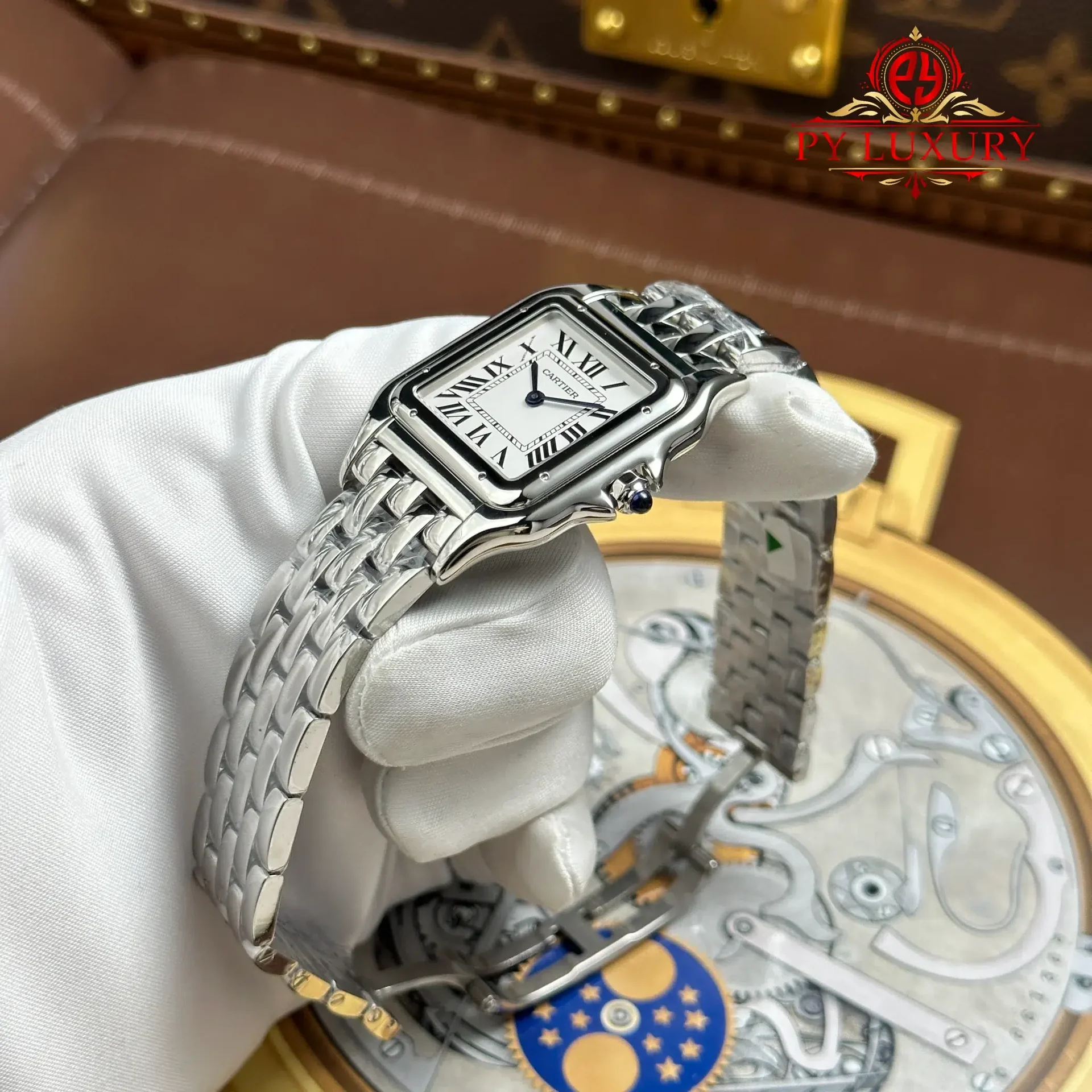 Cartier Panthère Large Model WSPN0016 Steel White Dial Best Replica 31mm x 42mm - 图片 3
