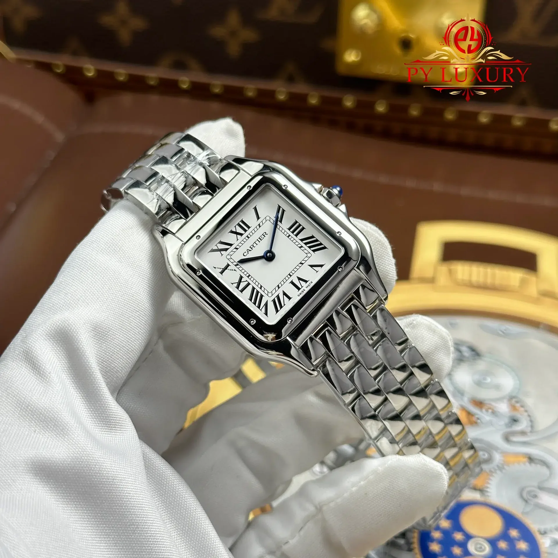 Cartier Panthère Large Model WSPN0016 Steel White Dial Best Replica 31mm x 42mm - 图片 4