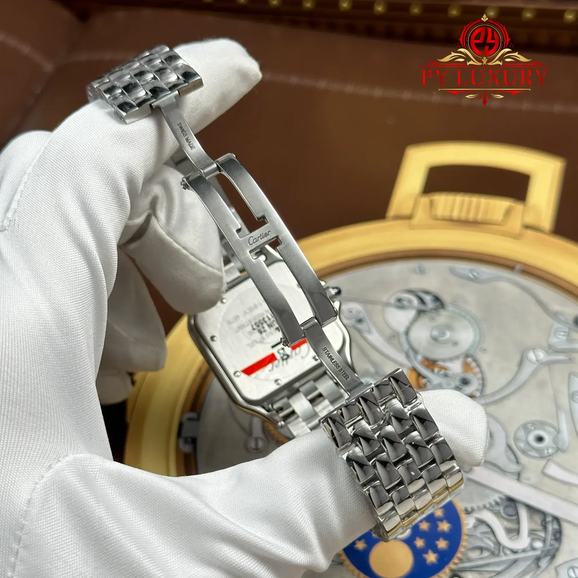Cartier Panthère Large Model WSPN0016 Steel White Dial Best Replica 31mm x 42mm - 图片 12