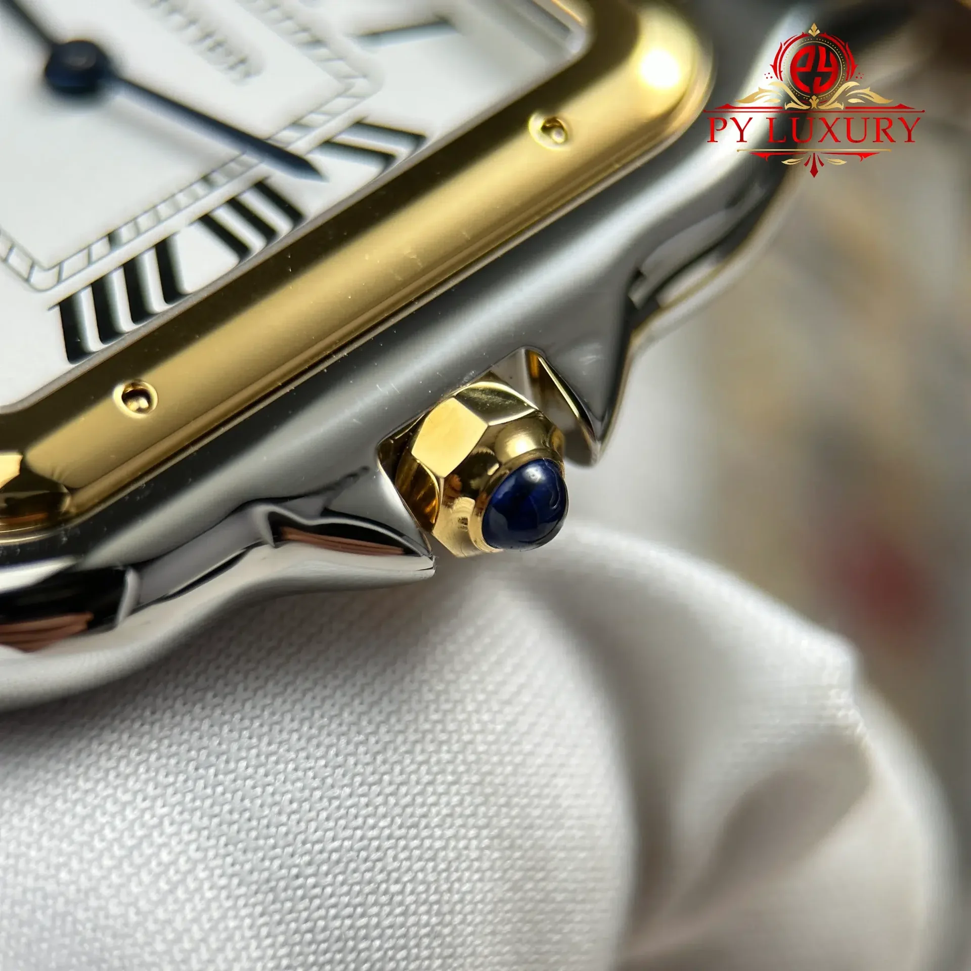 Cartier Panthere Large Model W2PN0016 Steel & Yellow Gold White Dial Best Replica 31mm x 42mm - 图片 8
