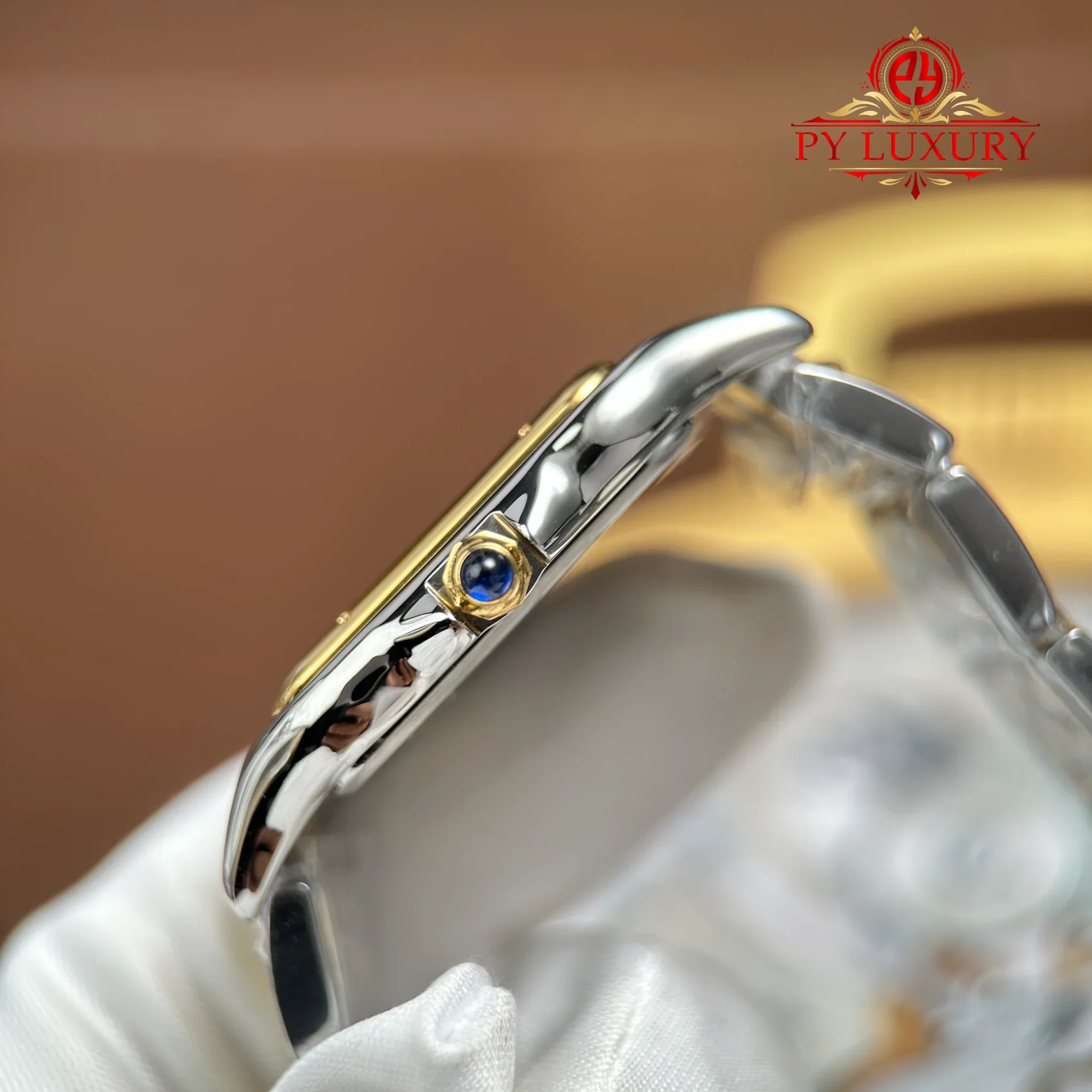 Cartier Panthere Large Model W2PN0016 Steel & Yellow Gold White Dial Best Replica 31mm x 42mm - 图片 10