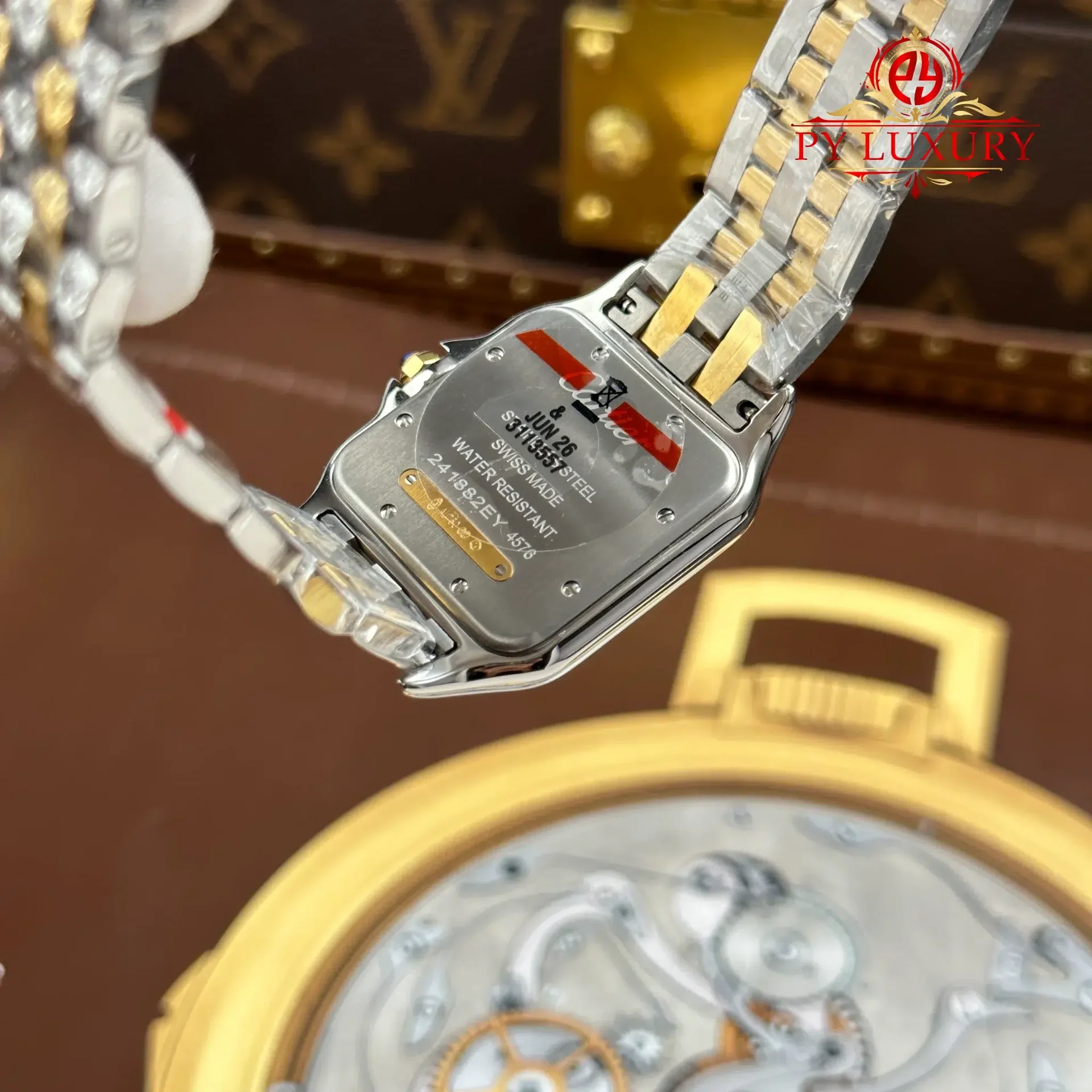 Cartier Panthere Large Model W2PN0016 Steel & Yellow Gold White Dial Best Replica 31mm x 42mm - 图片 11