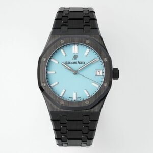 Audemars Piguet Royal Oak 15500 Black Ceramic Turquoise Dial Super Clone APSF 41mm