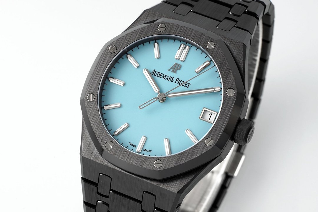 Audemars Piguet Royal Oak 15500 Black Ceramic Turquoise Dial Super Clone APSF 41mm - 图片 3