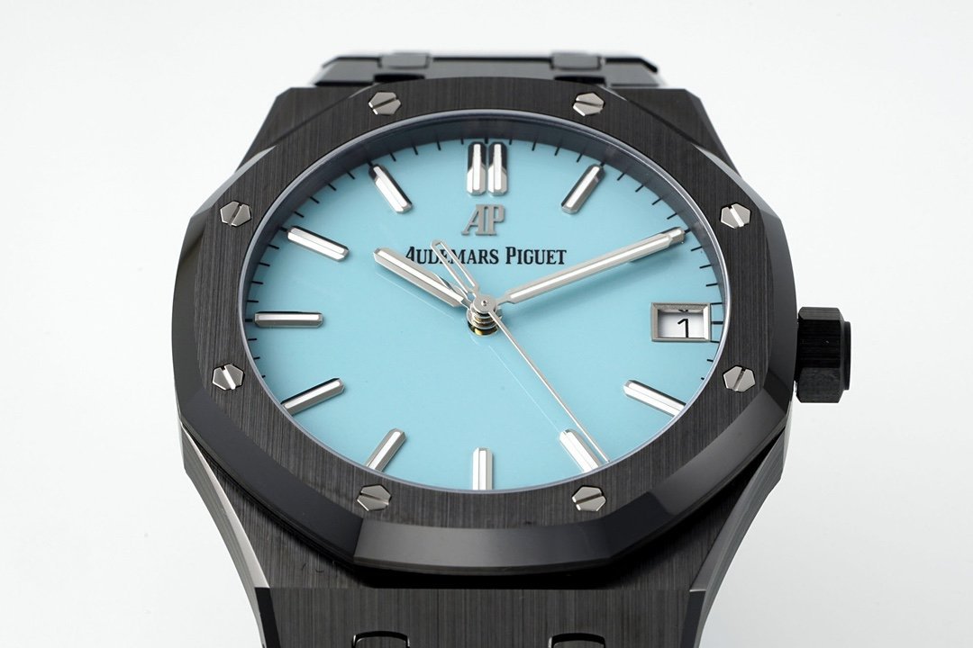 Audemars Piguet Royal Oak 15500 Black Ceramic Turquoise Dial Super Clone APSF 41mm - 图片 4