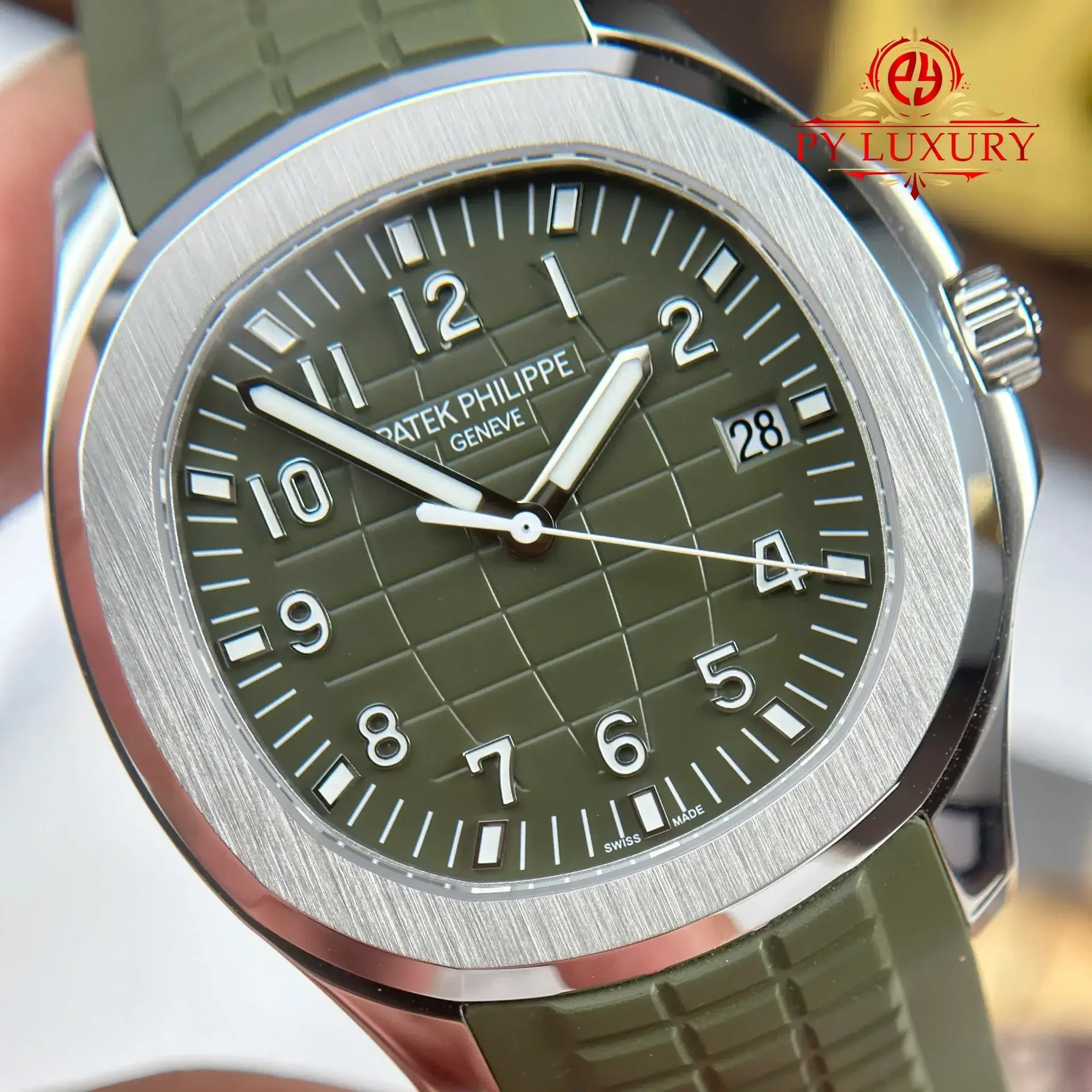 Patek Philippe Aquanaut 5168G-010 Khaki Olive Green Best Replica 1:1 BBF 42.2mm - 图片 4