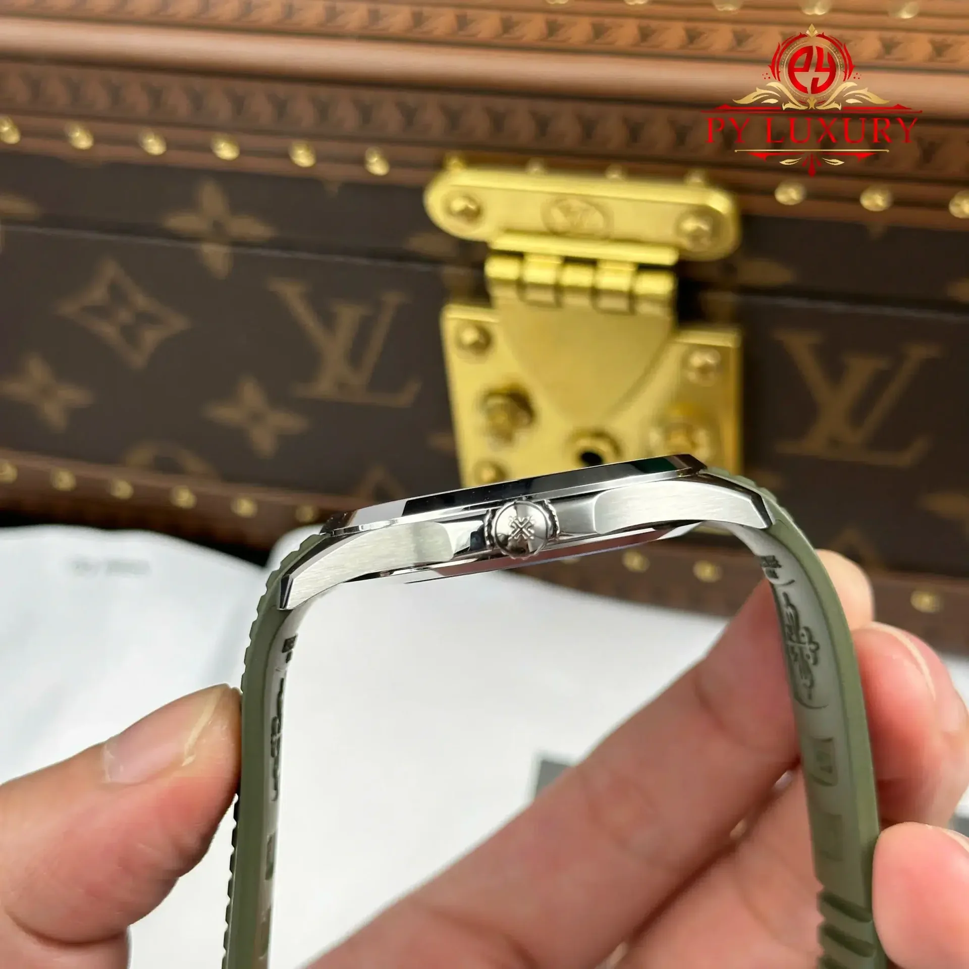 Patek Philippe Aquanaut 5168G-010 Khaki Olive Green Best Replica 1:1 BBF 42.2mm - 图片 9