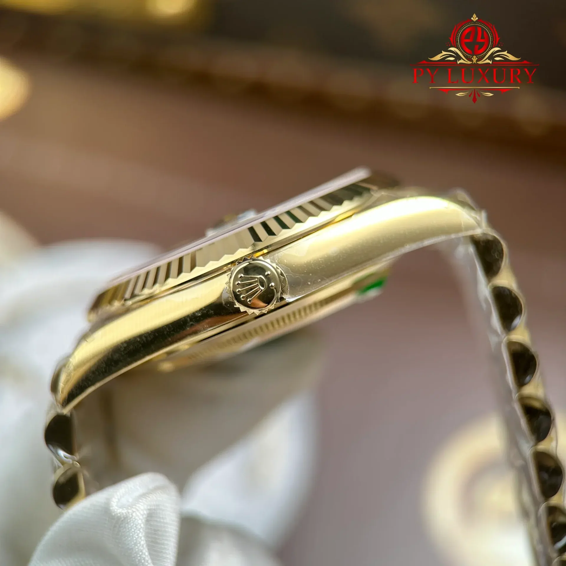 Rolex Day-Date 228238-0069 Yellow Gold Green Ombré Dial Super Clone Top Quality 210g RC Factory 40mm - 图片 10