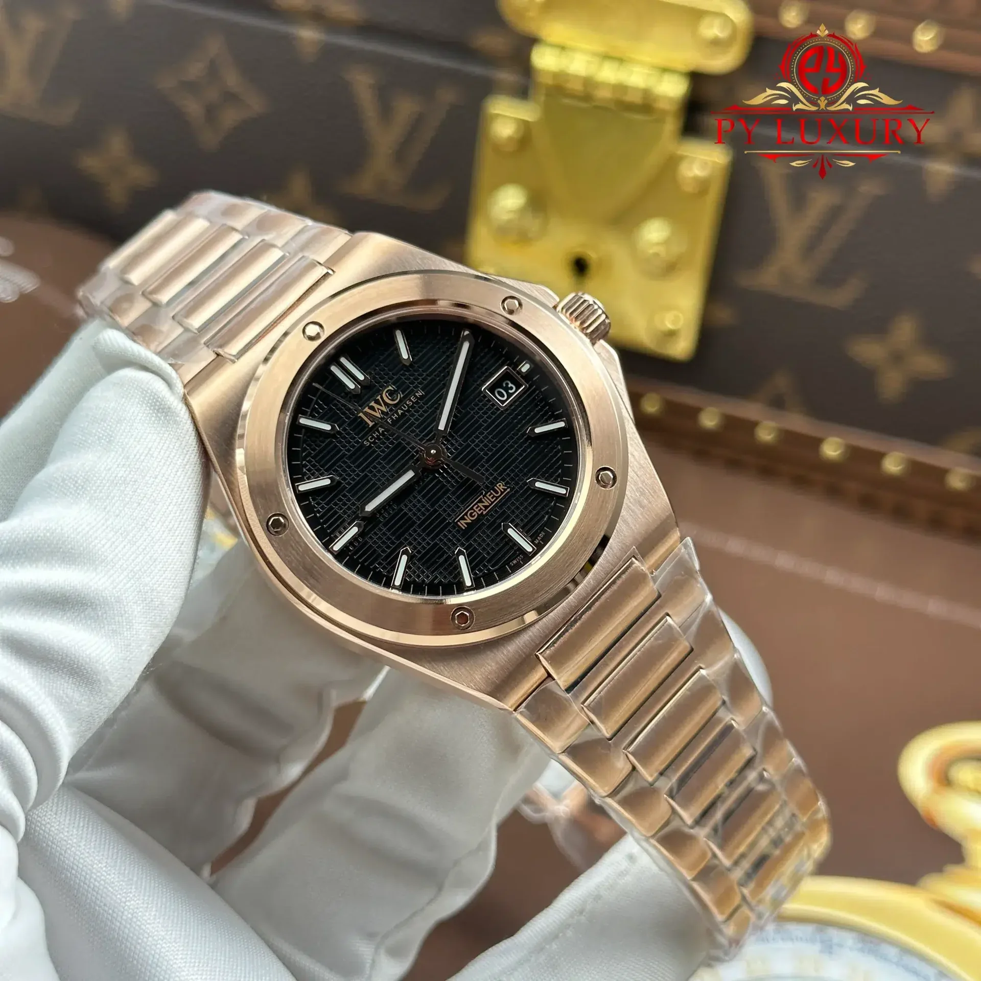 IWC Ingenieur IW328702 Rose Gold Black Dial Best Replica GH Factory 40mm - 图片 2