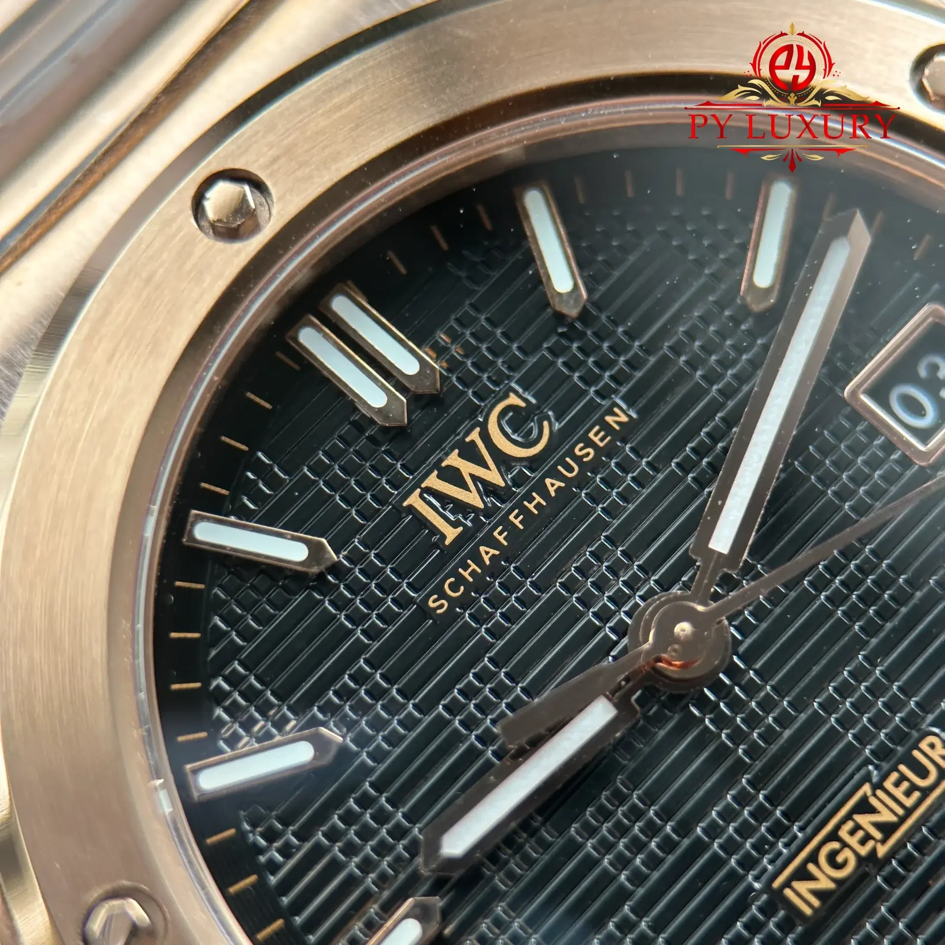 IWC Ingenieur IW328702 Rose Gold Black Dial Best Replica GH Factory 40mm - 图片 6