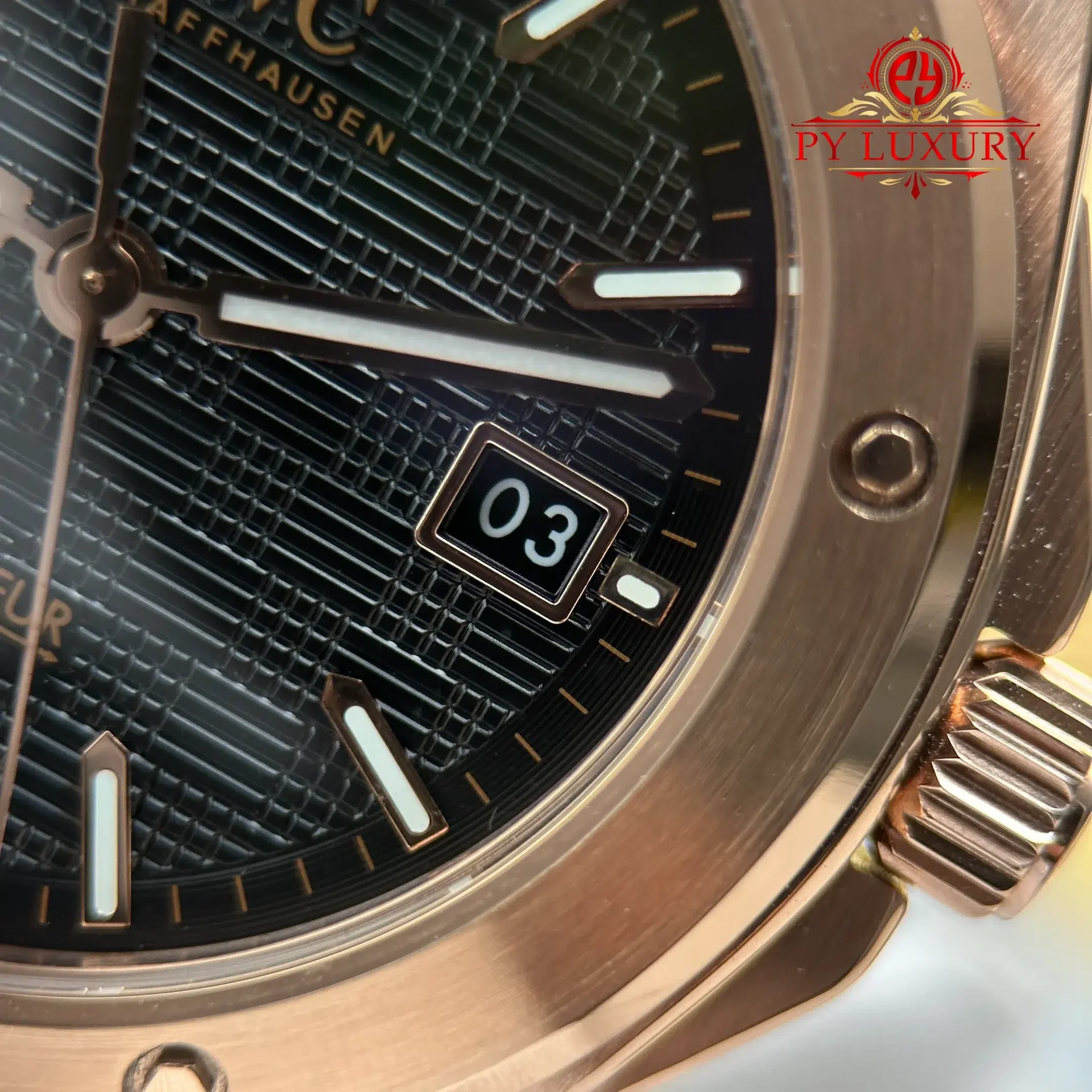 IWC Ingenieur IW328702 Rose Gold Black Dial Best Replica GH Factory 40mm - 图片 7