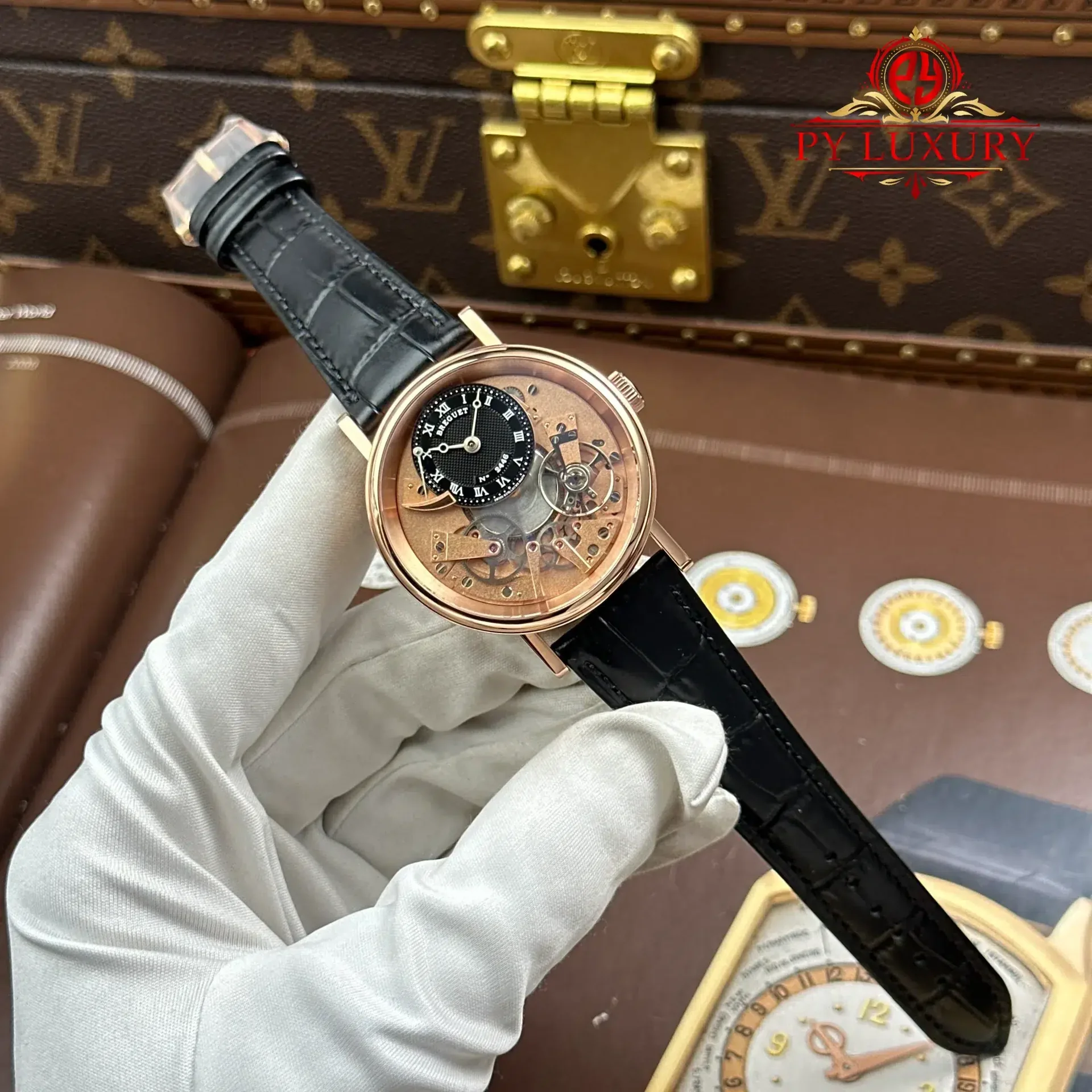 Breguet Tradition Power Reserve 7057BR/R9/9W6 Rose Gold Black Dial 1:1 Best Replica ZF 40mm - 图片 2