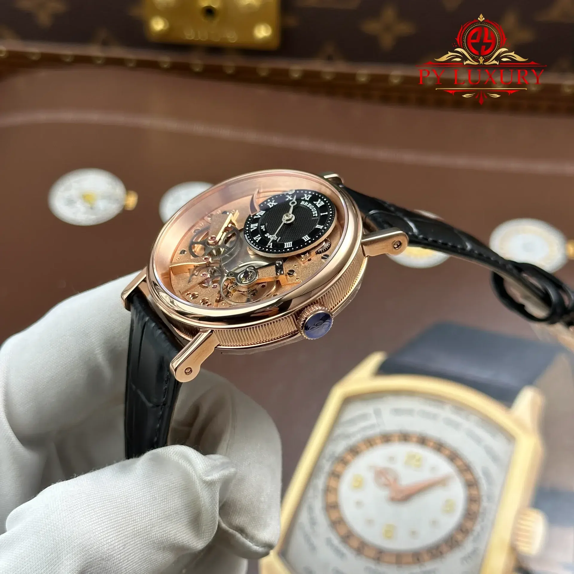 Breguet Tradition Power Reserve 7057BR/R9/9W6 Rose Gold Black Dial 1:1 Best Replica ZF 40mm - 图片 3