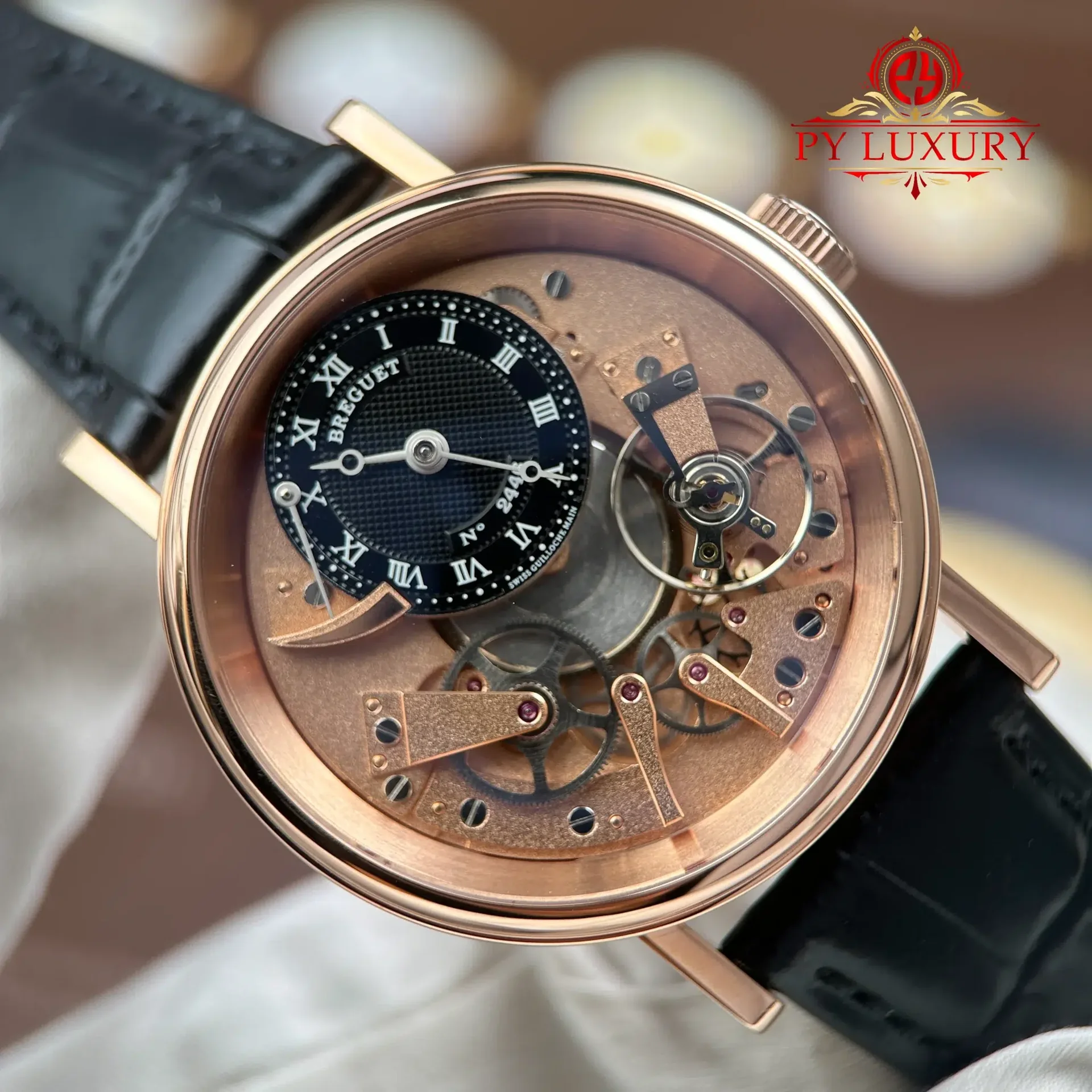 Breguet Tradition Power Reserve 7057BR/R9/9W6 Rose Gold Black Dial 1:1 Best Replica ZF 40mm - 图片 6