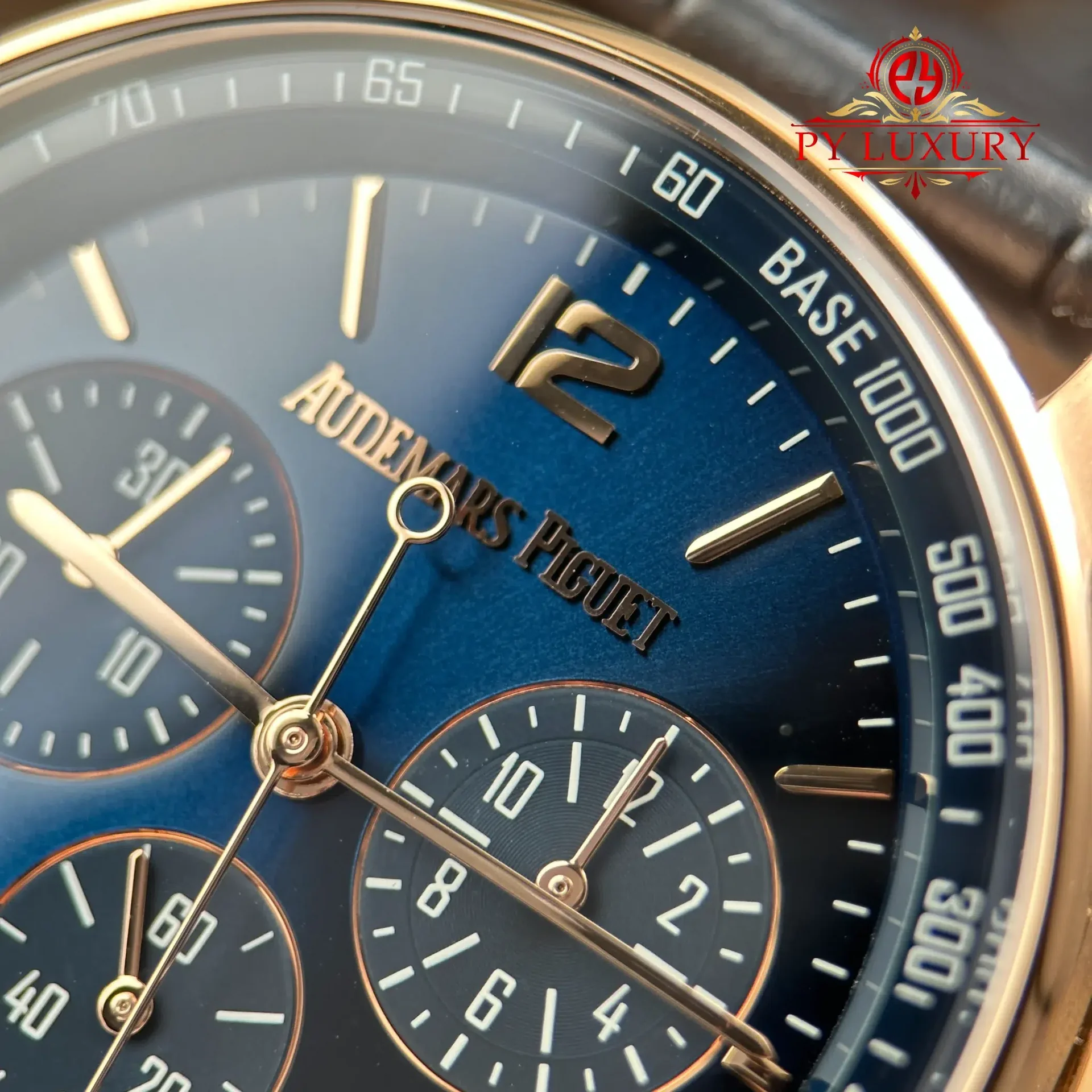 Audemars Piguet Code 11.59 Chronograph 26393OR Rose Gold Blue Dial Leather Strap 1:1 Best Replica APSF 41mm - 图片 6